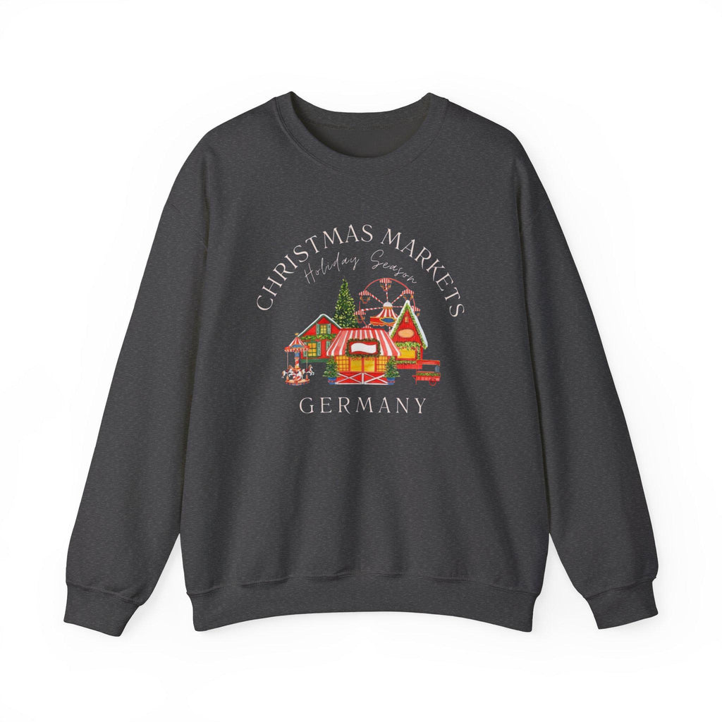 German Christmas Market Sweatshirt • Cozy Bavarian Holiday Crewneck • European Winter Market Sweater • Festive Holiday Travel Shirt