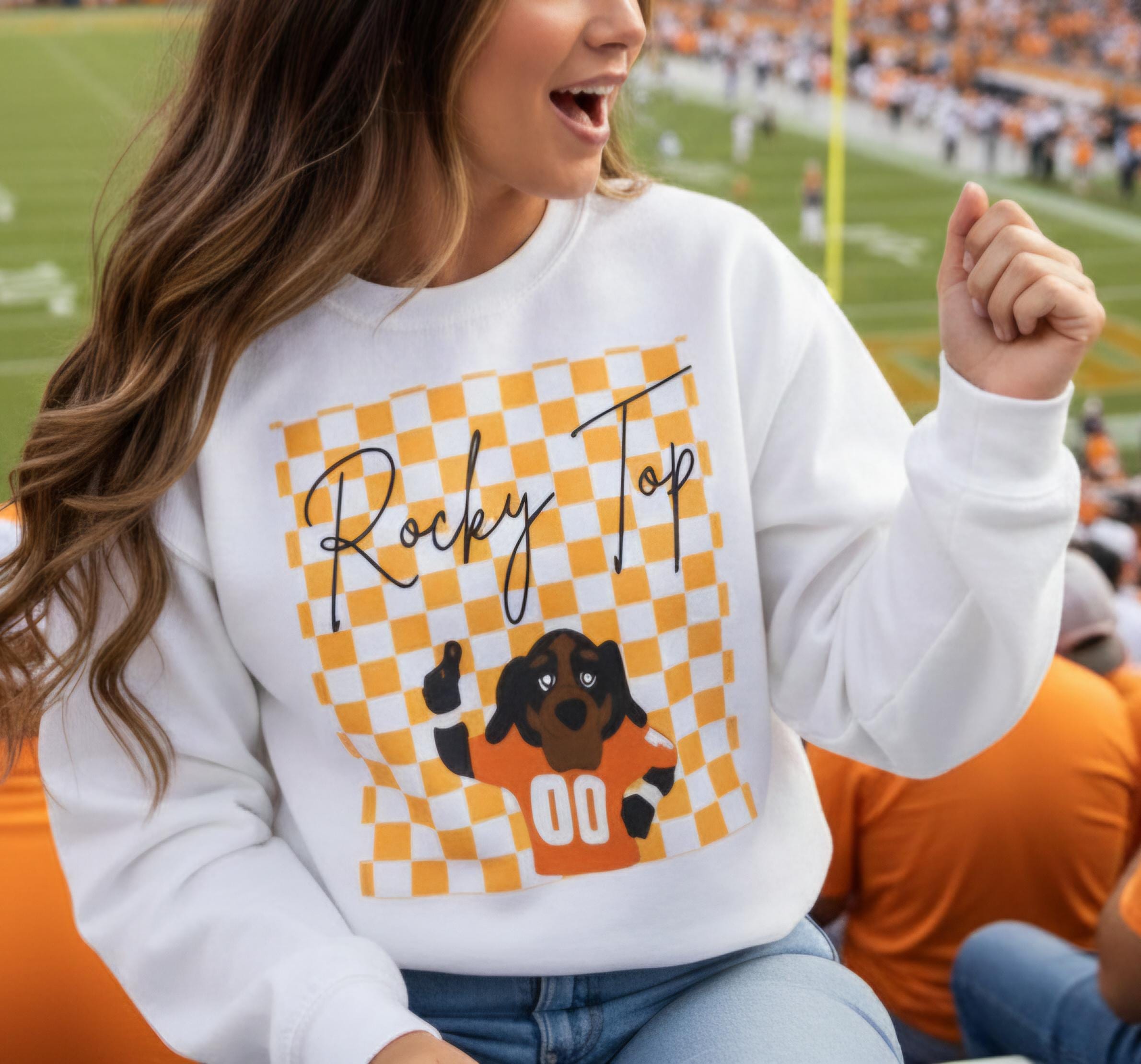 Rocky Top Crewneck Sweatshirt • Tennessee Fall Shirt • Cozy Unisex Vols Spirit Pullover • Dog Lover Gift • Game Day Apparel