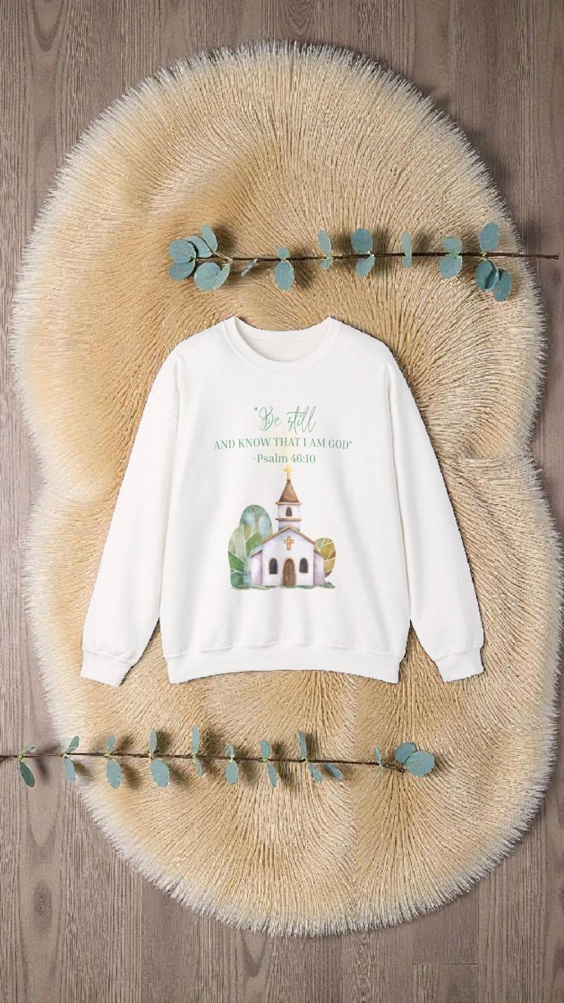 Faith Sweatshirt • Christian Crewneck • Psalm 46:10 Shirt • Bible Verse Sweatshirt • Religious Apparel • Be Still and Know