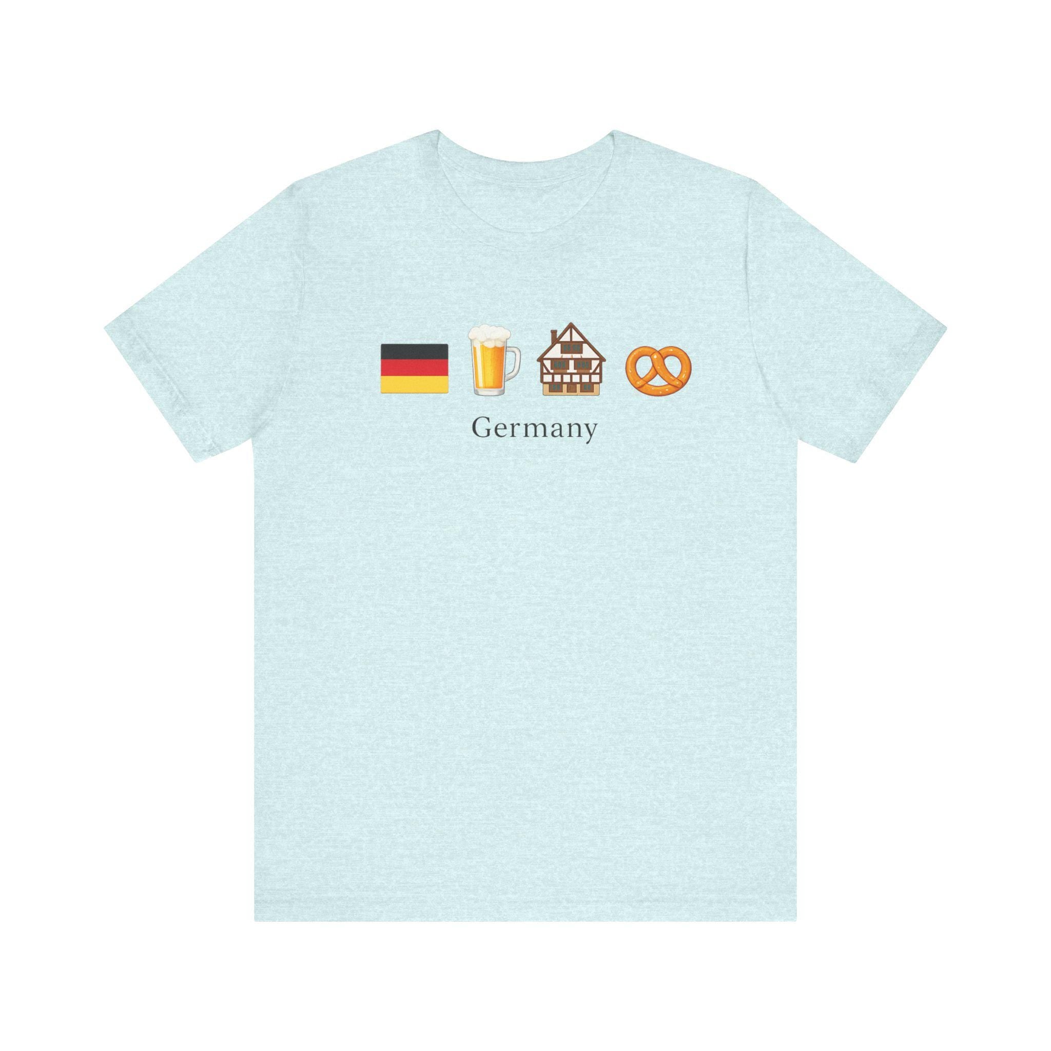 Germany Travel Shirt | German Flag Beer Pretzel Graphic Tee | Oktoberfest Shirt | Germany Vacation Shirt | German Culture T-Shirt | Europe