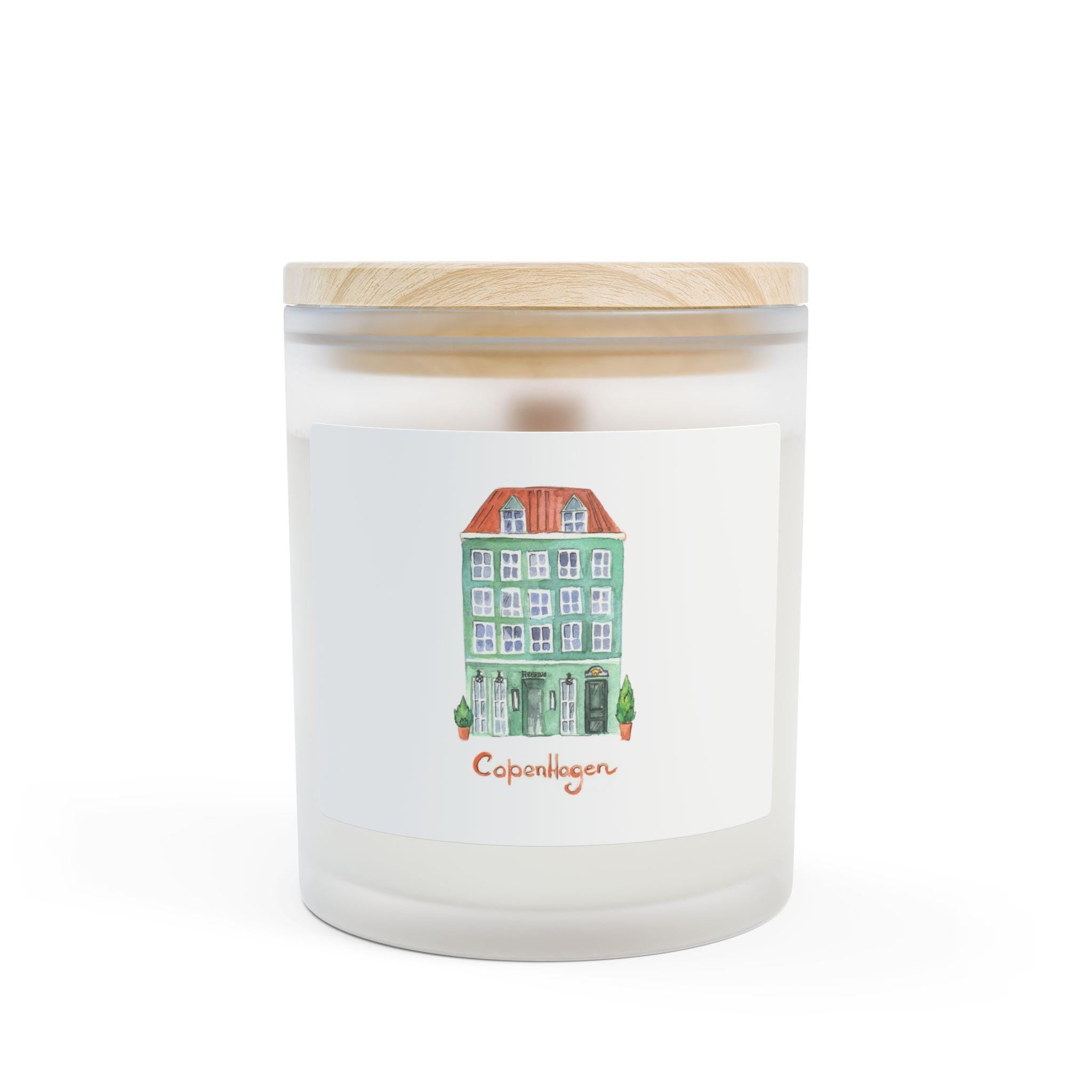 Blackberry Copenhagen Candle | Frosted Glass Scandinavian Candle | Hygge Denmark Home Decor | Cozy Winter Fruit Scent Gift