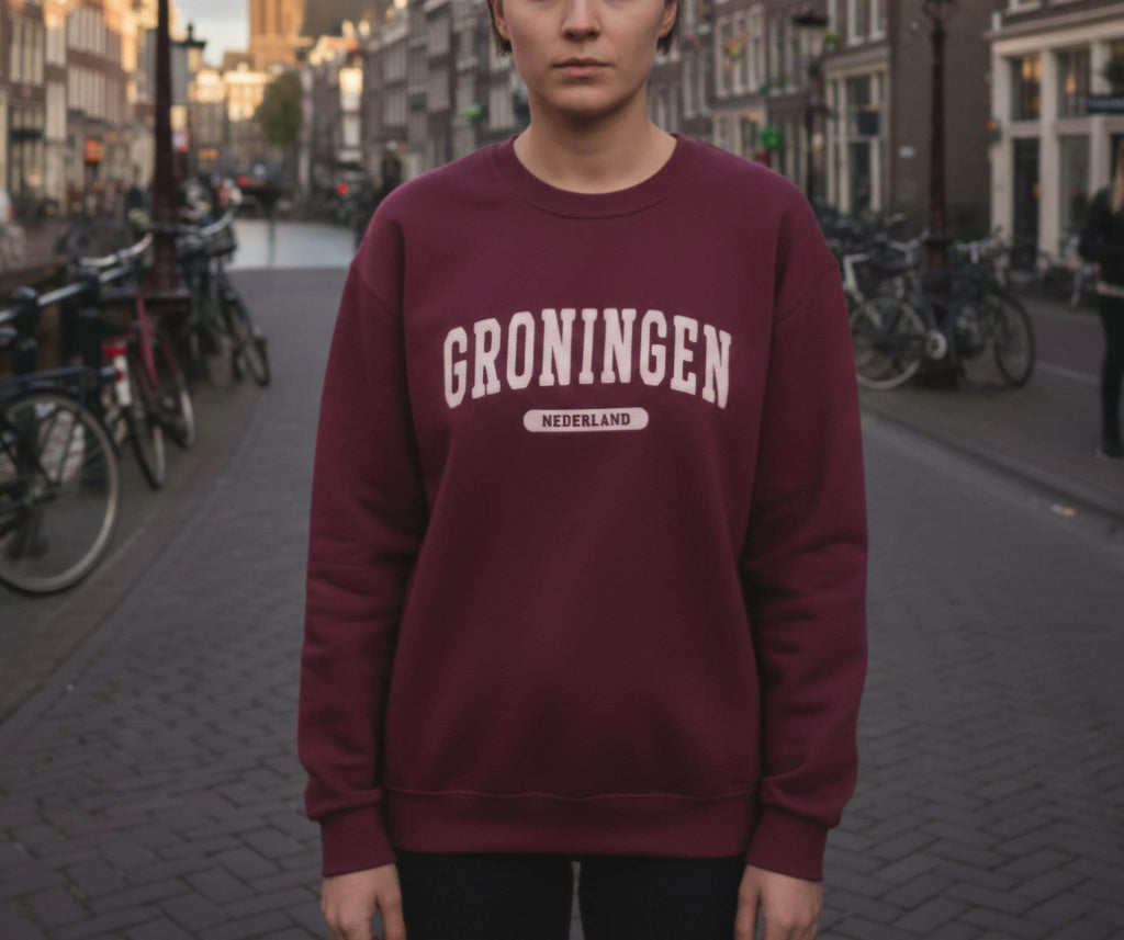 Groningen Crewneck Sweatshirt | Cozy Dutch City Sweater | Groningen University Gift | Unisex Netherlands Apparel