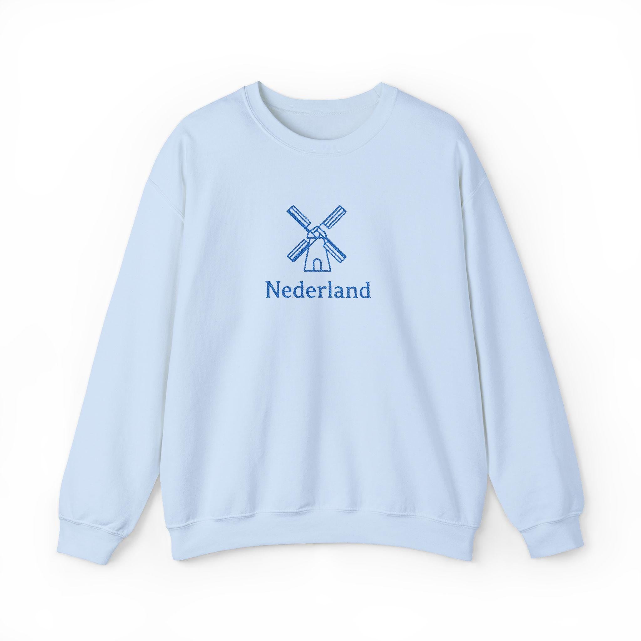 Embroidered Nederland Sweatshirt | Dutch Pride Crewneck | Holland Embroidery Jumper | Netherlands Heritage Gift | Dutch Flag Sweater