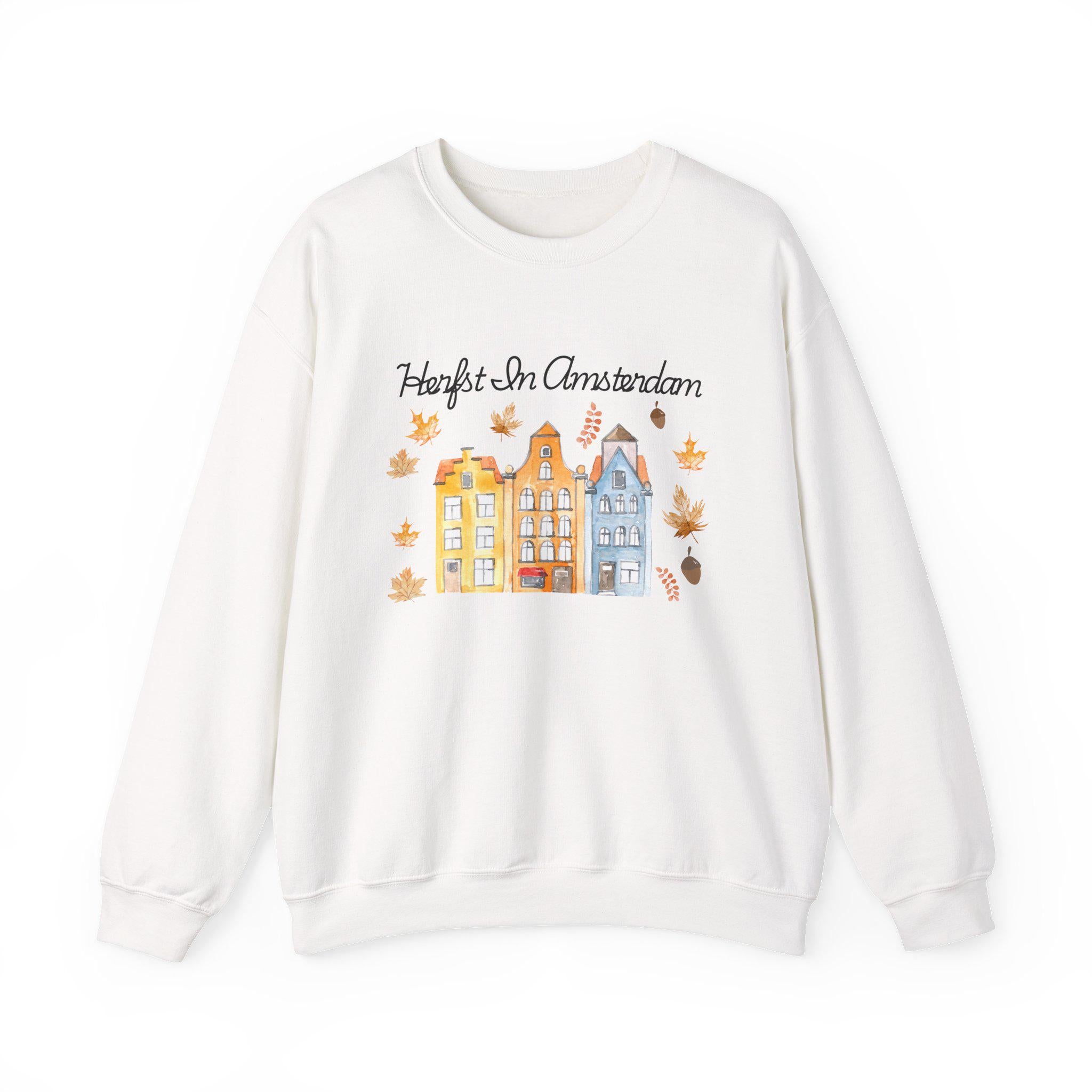 Amsterdam Fall Sweatshirt • Cozy Dutch Canal Sweater • Herfst Crewneck • Autumn Aesthetic Amsterdam Jumper