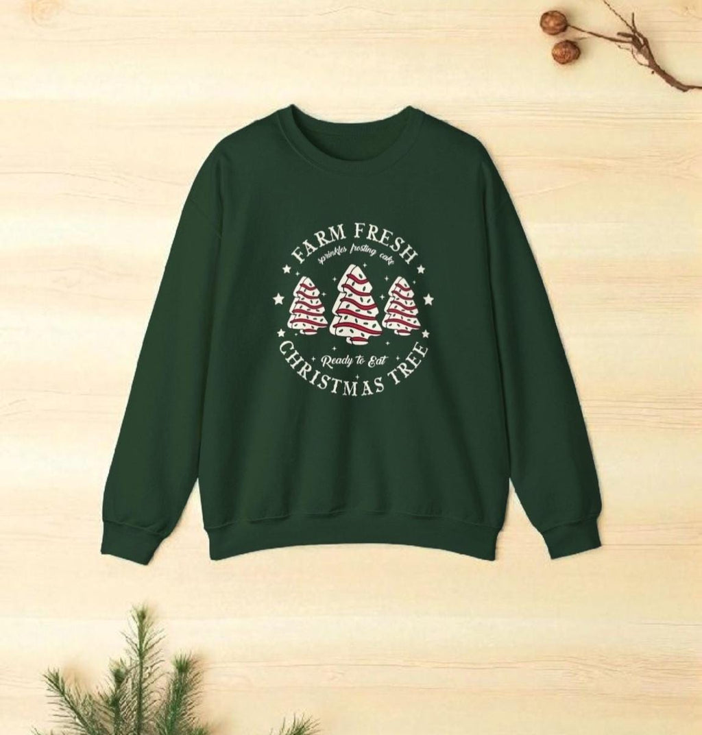 Christmas Tree Crewneck Sweatshirt | Cozy Holiday Sweater | Winter Festive Unisex Crew | Christmas Gift