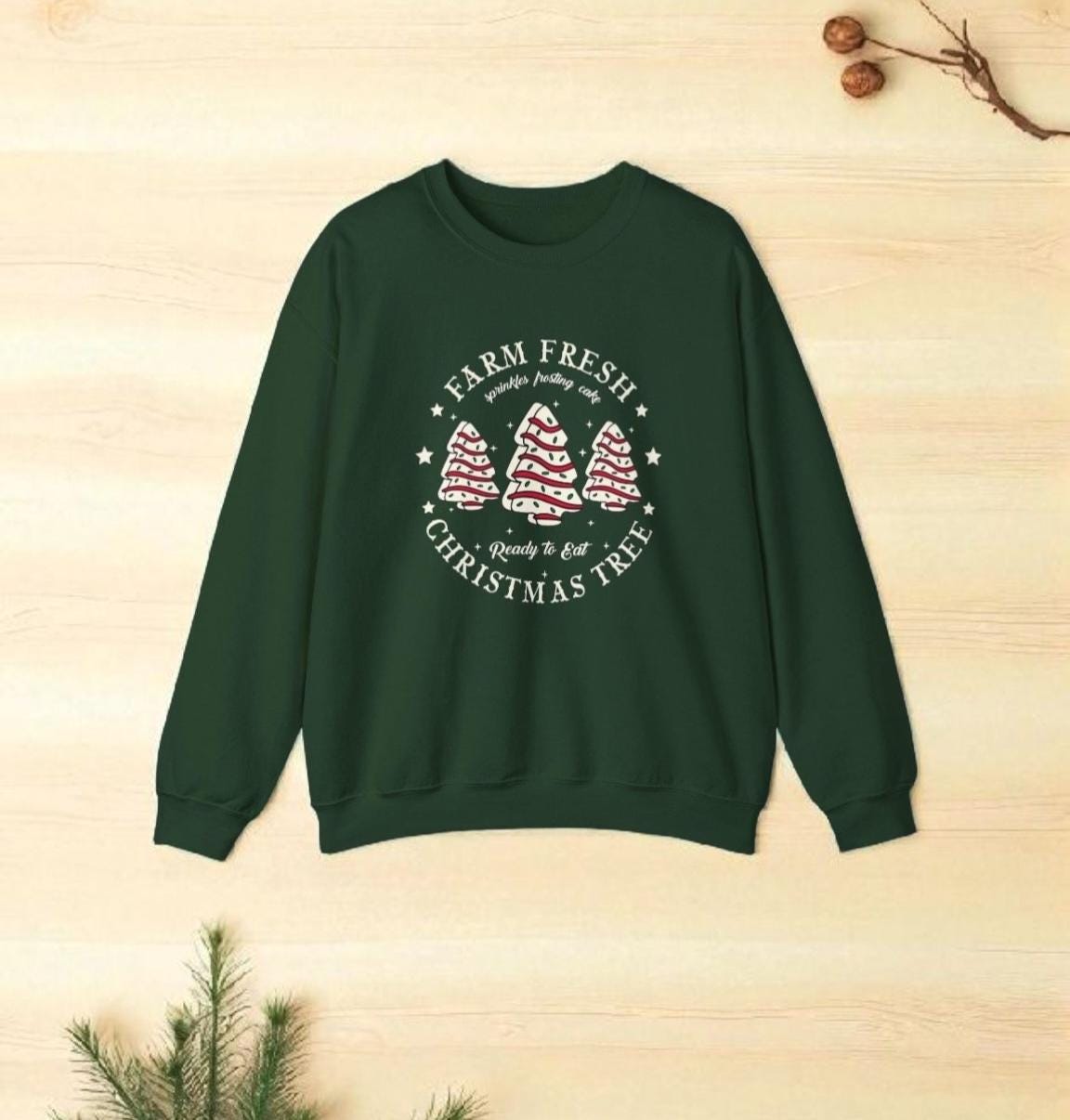 Christmas Tree Crewneck Sweatshirt | Cozy Holiday Sweater | Winter Festive Unisex Crew | Christmas Gift