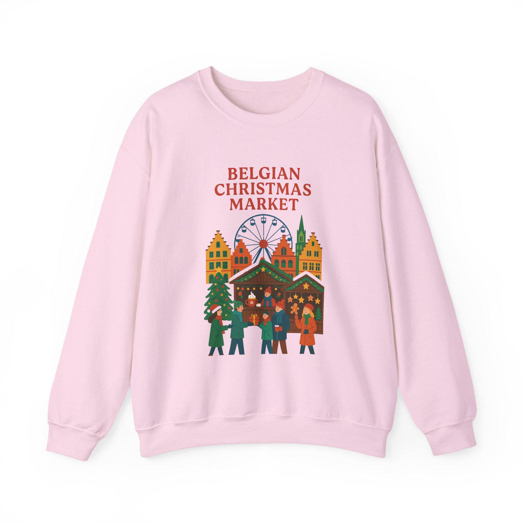 Belgian Christmas Market Sweatshirt, Sinterklaas Holiday Crewneck, European Winter Market Pullover, Cozy Belgian Gift, Christmas Village