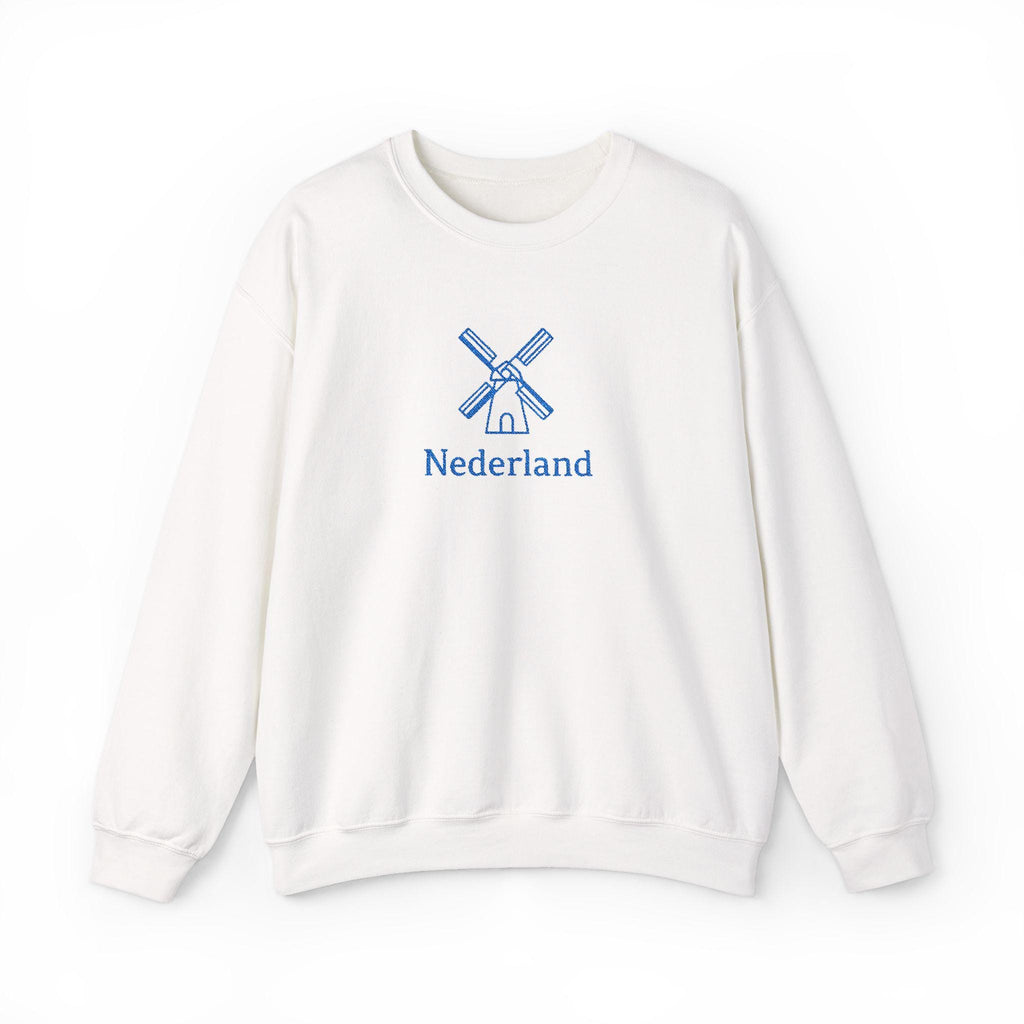 Embroidered Nederland Sweatshirt | Dutch Pride Crewneck | Holland Embroidery Jumper | Netherlands Heritage Gift | Dutch Flag Sweater