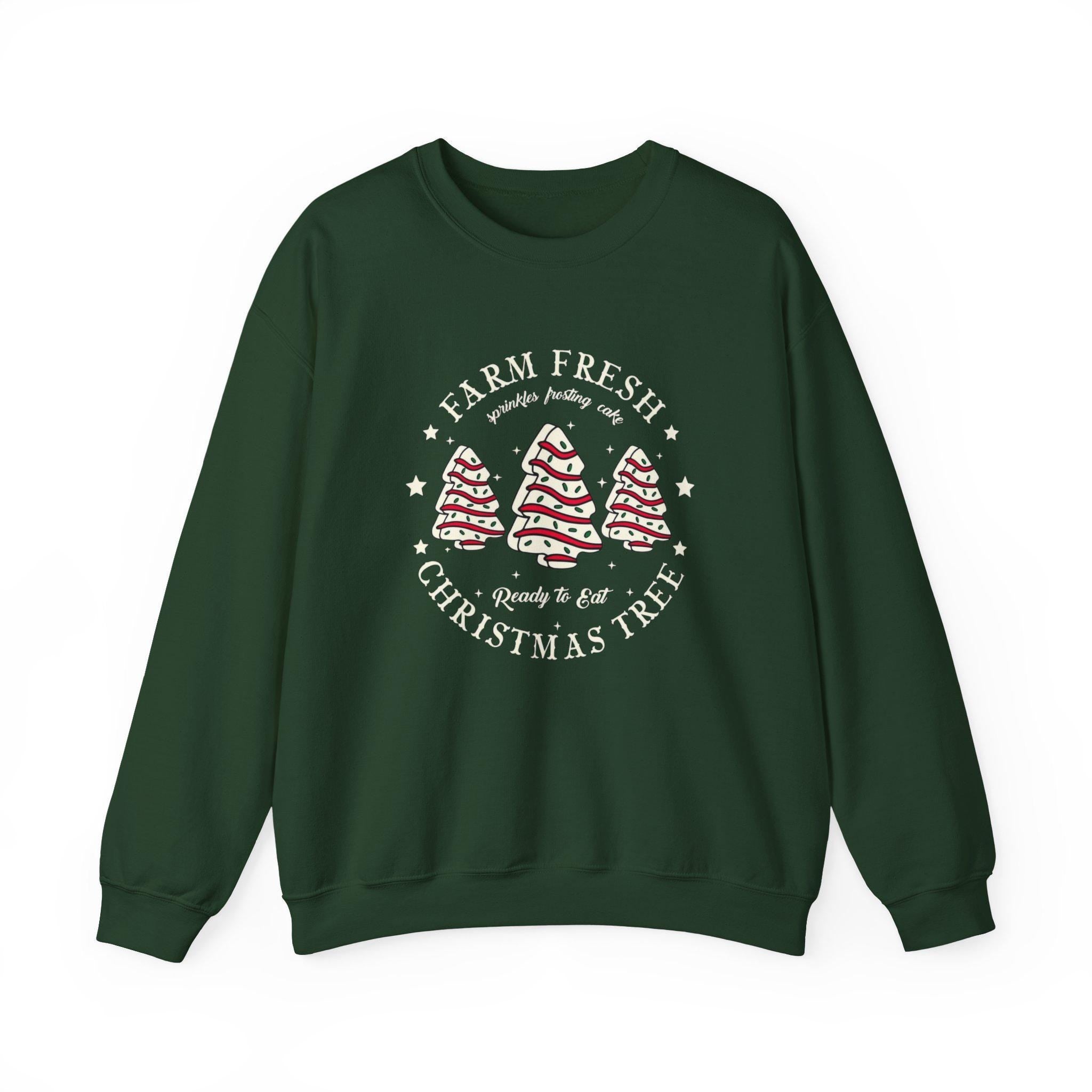 Christmas Tree Crewneck Sweatshirt | Cozy Holiday Sweater | Winter Festive Unisex Crew | Christmas Gift