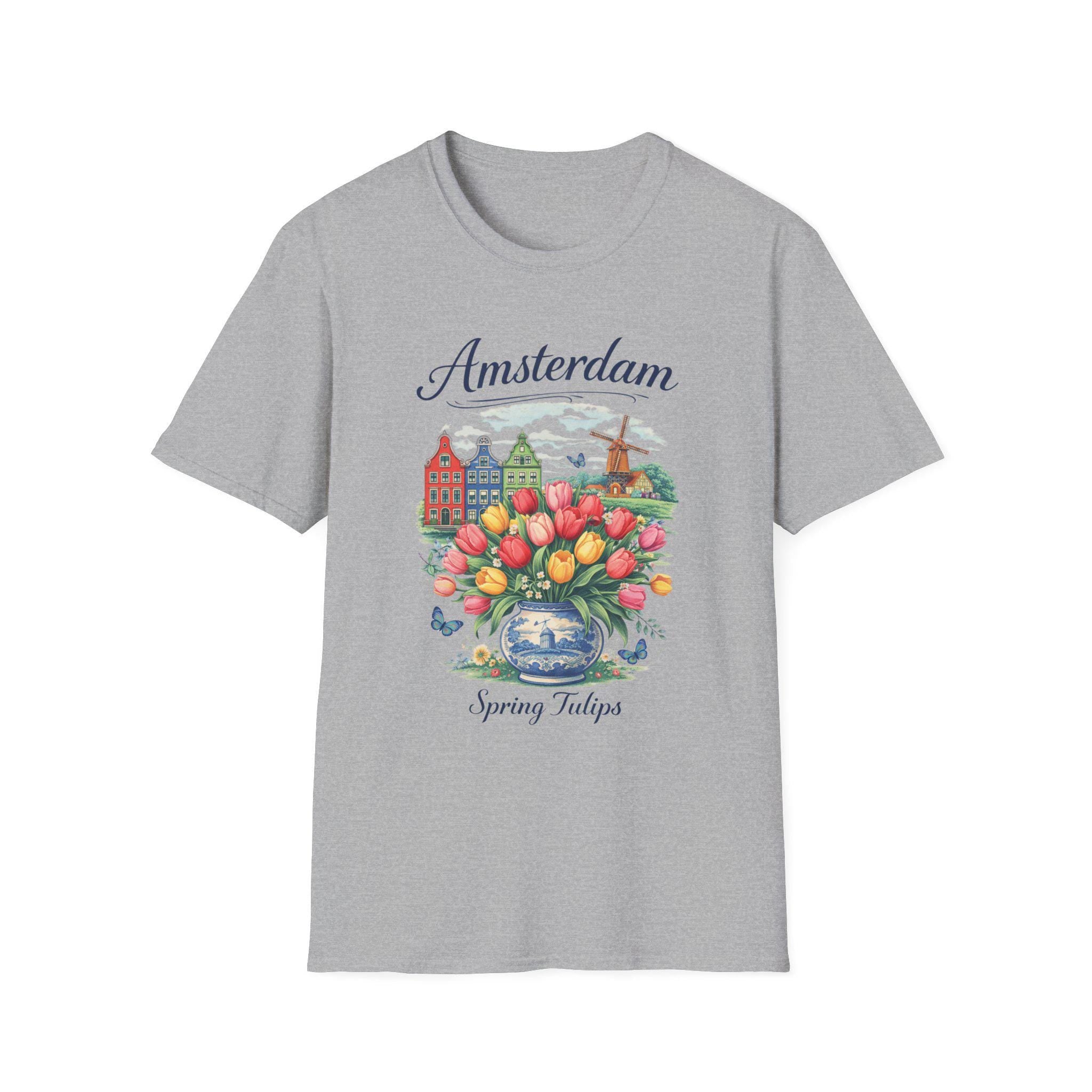 Amsterdam Tulip Shirt | Dutch Spring Tee | Netherlands Travel Shirt | Tulip Field Aesthetic | European Vacation Shirt | Holland Gift