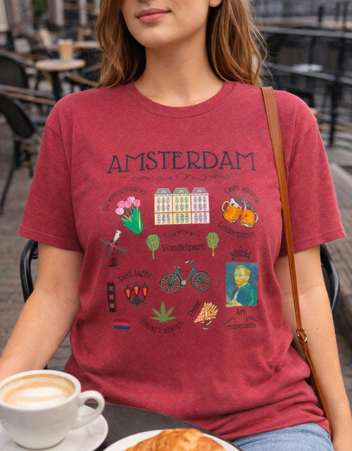 Amsterdam Shirt | Netherlands Travel Tee | Minimalist Dutch Graphic T-Shirt | Europe Vacation Shirt | Holland Souvenir Gift