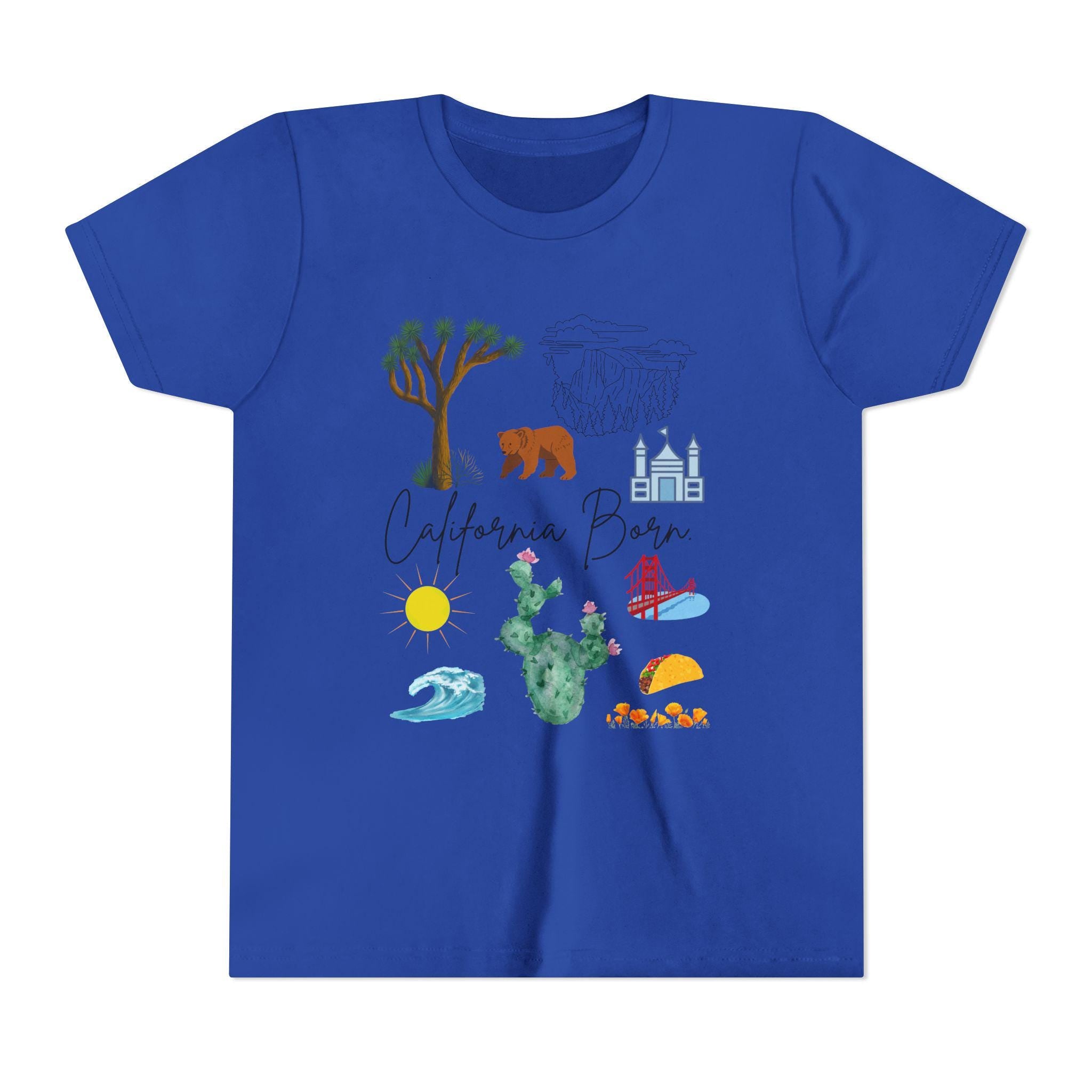 California Bear Kids T-Shirt – Youth Adventure Tee, Summer Graphic Shirt, Cute California Gift