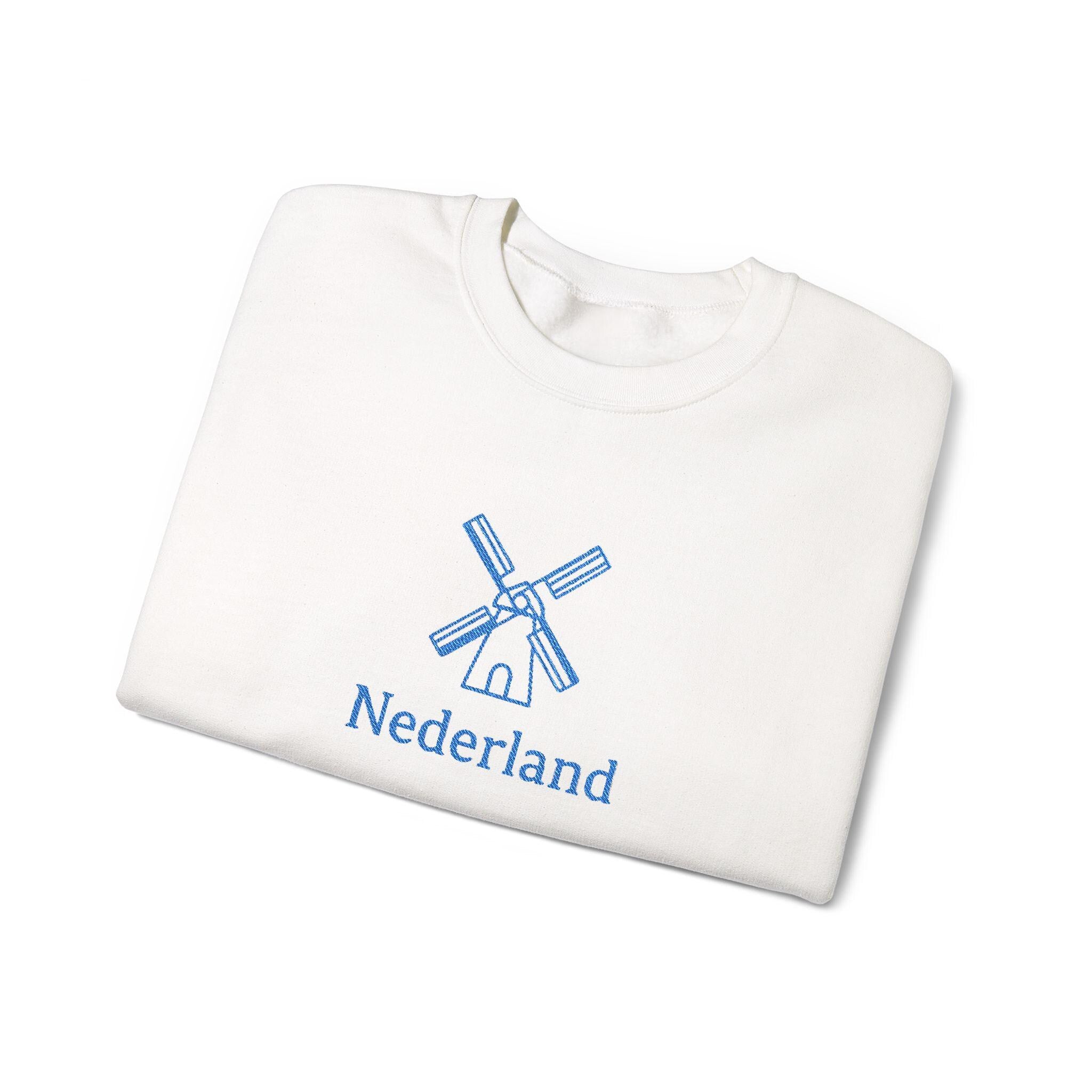 Embroidered Nederland Sweatshirt | Dutch Pride Crewneck | Holland Embroidery Jumper | Netherlands Heritage Gift | Dutch Flag Sweater