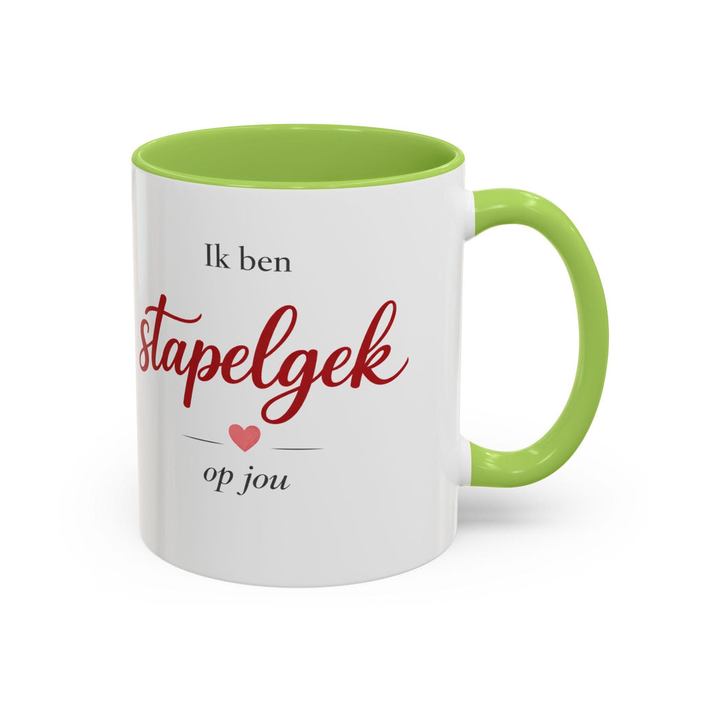 Dutch Valentine Mug | Ik ben stapelgek op jou | Cute European Love Coffee Cup | Romantic Valentines Day Gift for Him or Her