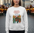 Belgian Christmas Market Sweatshirt, Sinterklaas Holiday Crewneck, European Winter Market Pullover, Cozy Belgian Gift, Christmas Village