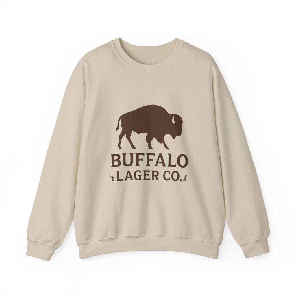Buffalo Lager Co. Sweatshirt | Western Beer Crewneck | Bison Graphic Pullover | Retro Brewery Shirt | Country Western Unisex Sweater