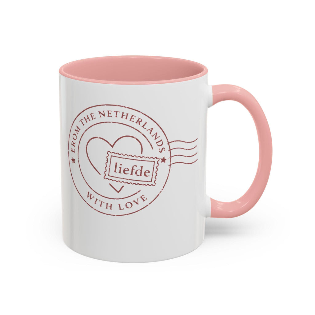 From the Netherlands With Love Mug | Dutch Valentine Coffee Mug | Minimal European Love Gift | Liefde Ceramic Mug