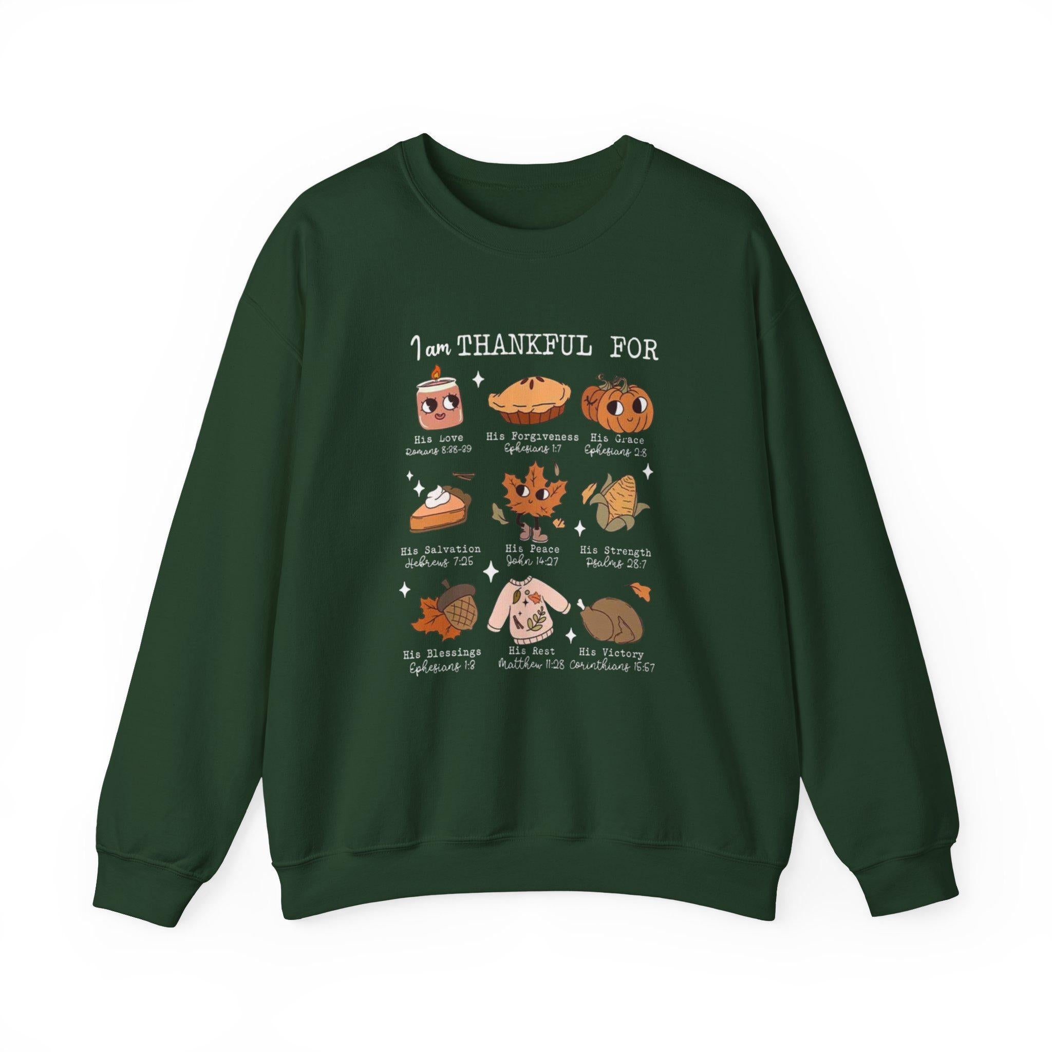 Thankful Thanksgiving Sweatshirt, Cozy Fall Crewneck, Autumn Aesthetic Sweater, Grateful Pullover, Unisex Thanksgiving Shirt