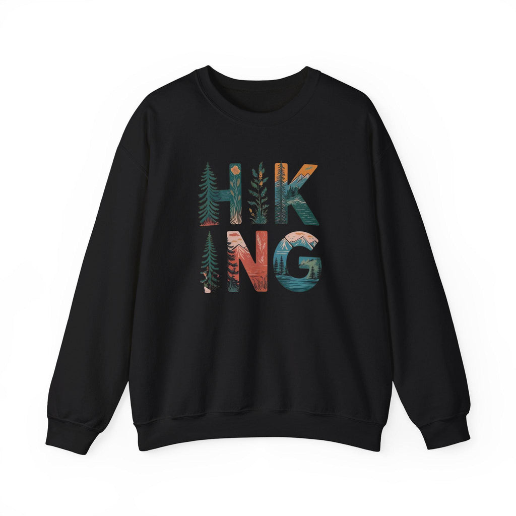 Hiking Girl Sweatshirt: Mountain Adventure, Nature Lover Crewneck