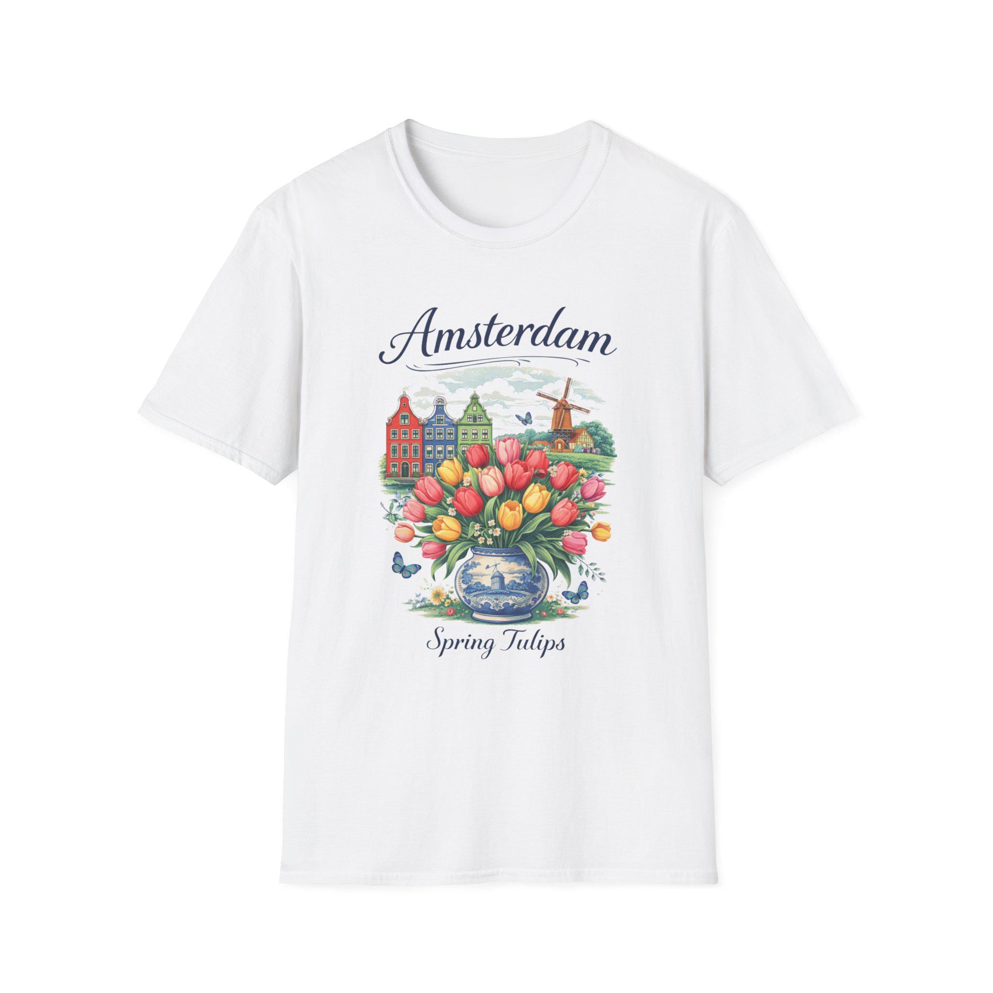 Amsterdam Tulip Shirt | Dutch Spring Tee | Netherlands Travel Shirt | Tulip Field Aesthetic | European Vacation Shirt | Holland Gift