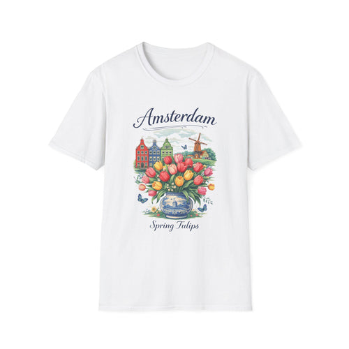 Amsterdam Tulip Shirt | Dutch Spring Tee | Netherlands Travel Shirt | Tulip Field Aesthetic | European Vacation Shirt | Holland Gift