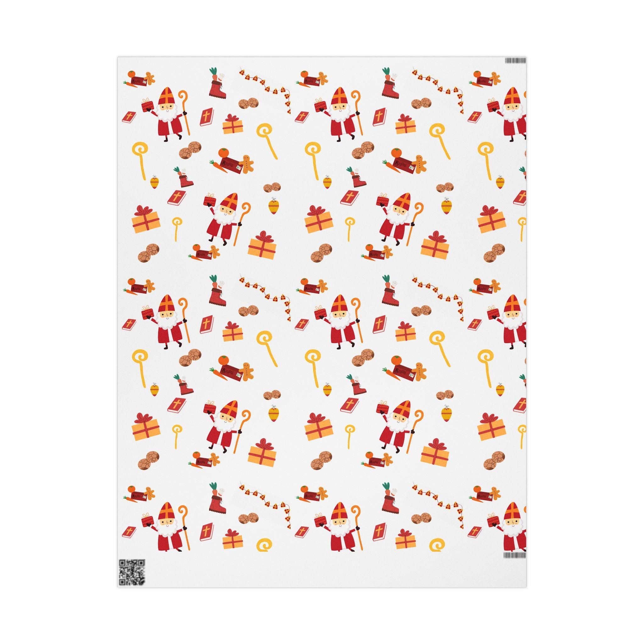Sinterklaas Wrapping Paper – Dutch Holiday Gift Wrap | Pakjesavond Paper | Saint Nicholas Tradition