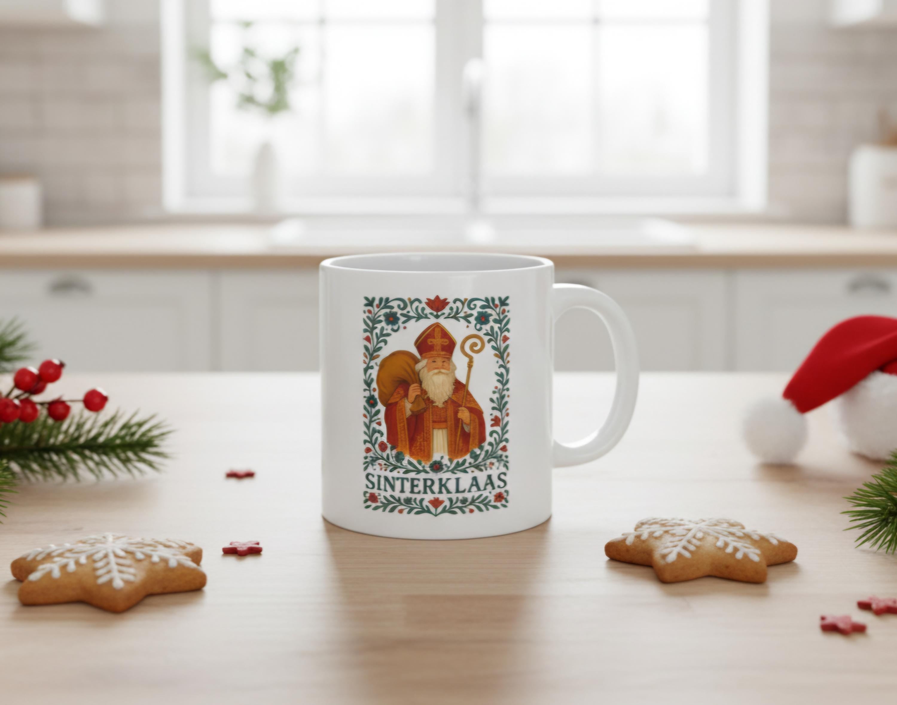 Sinterklaas Coffee Mug – Dutch Christmas Amsterdam Mug – Cozy Netherlands Holiday Decor Gift