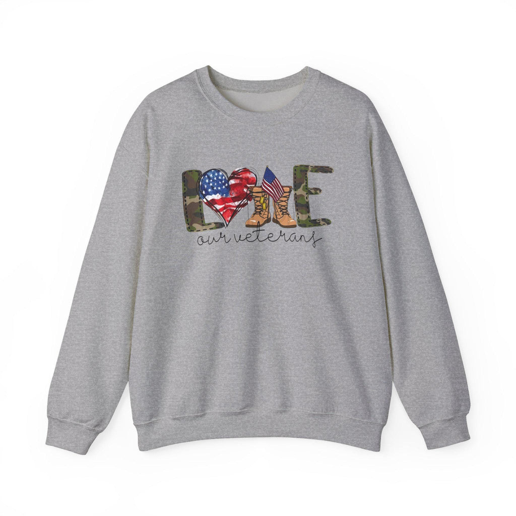 Veterans Day Sweatshirt, Military Appreciation Crewneck, USA Flag Veteran Gift, Support Our Troops Shirt, Patriotic Unisex Fall Sweatshirt