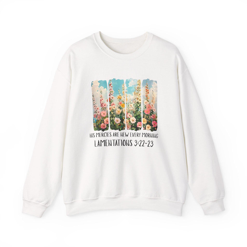 Floral Bible Verse Sweatshirt, Inspirational Christian Crewneck
