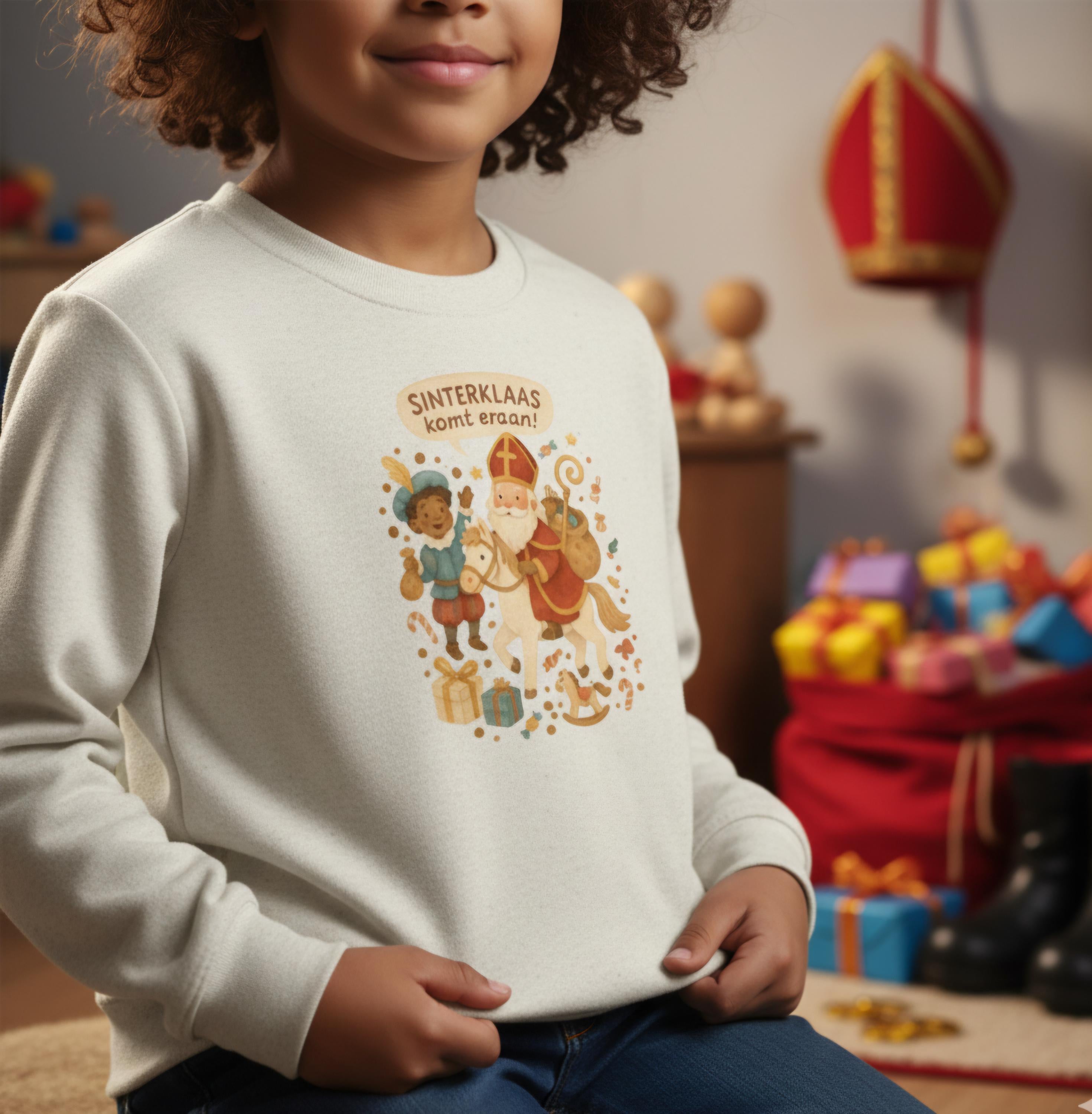 Sinterklaas Youth Sweatshirt • Dutch Christmas Kids Jumper • Saint Nicholas Holiday Sweater • Kids Sinterklaas Shirt • Cute Dutch Tradition