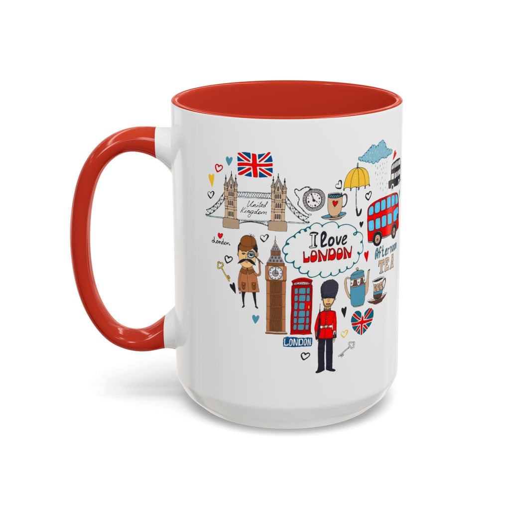 London Travel Mug | Cute London Illustration Cup | British Icons Mug | UK Souvenir Gift