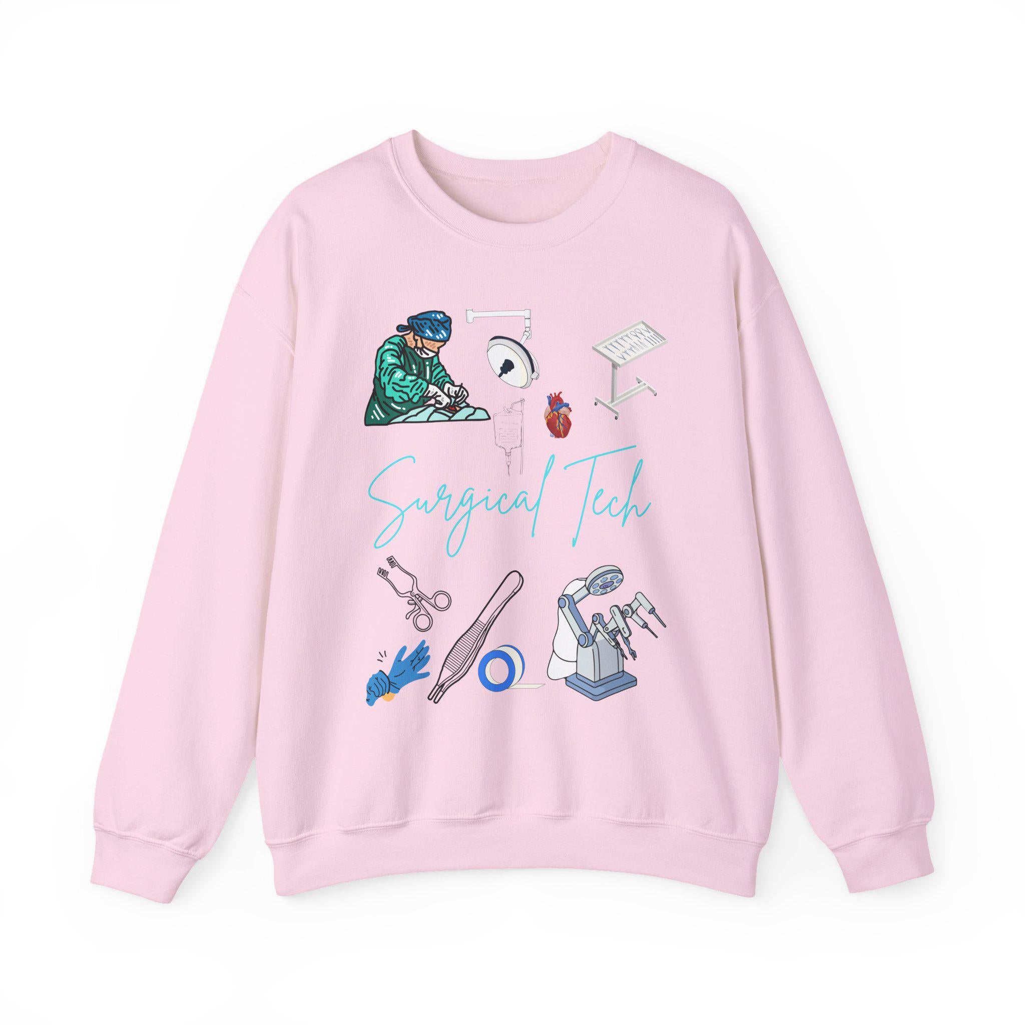 Surgical Tech Crewneck Sweatshirt | Scrub Life Sweater | Cute Medical Apparel for OR & Healthcare Workers