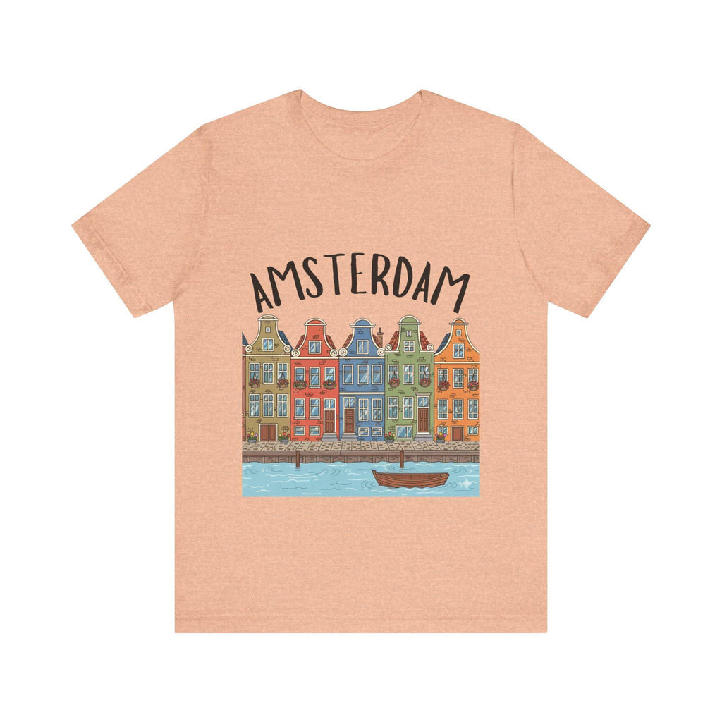 Amsterdam Canal Houses Shirt • Dutch Travel Tee • Netherlands Graphic Tee • Cute Amsterdam T-Shirt • Holland Travel Gift