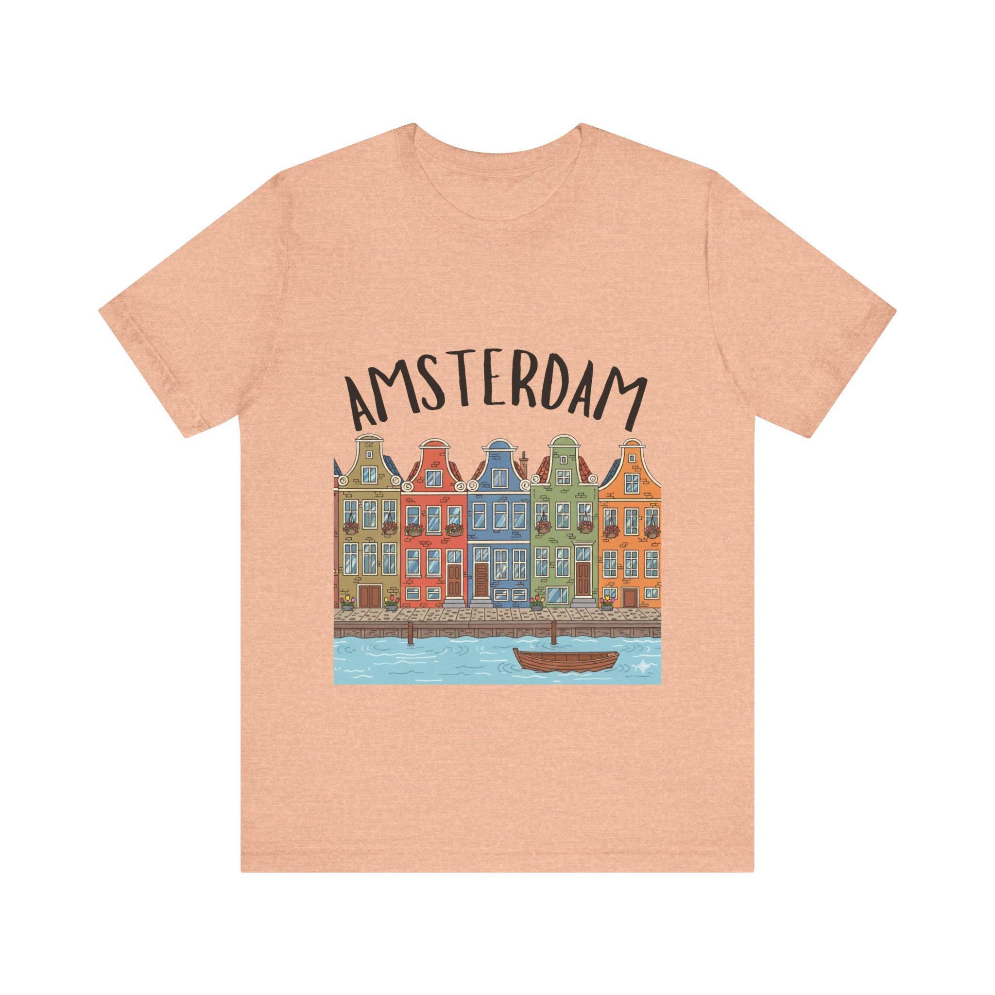Amsterdam Canal Houses Shirt • Dutch Travel Tee • Netherlands Graphic Tee • Cute Amsterdam T-Shirt • Holland Travel Gift