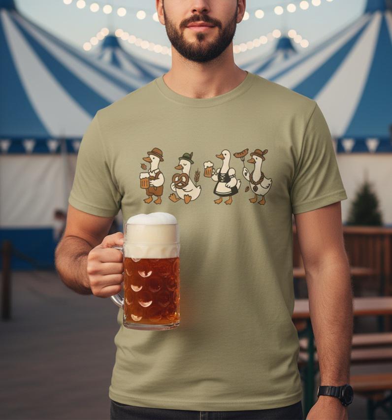 Silly Goose Oktoberfest T-Shirt • Funny German Beer Drinking Tee • Bavarian Festival Shirt for Beer Lovers