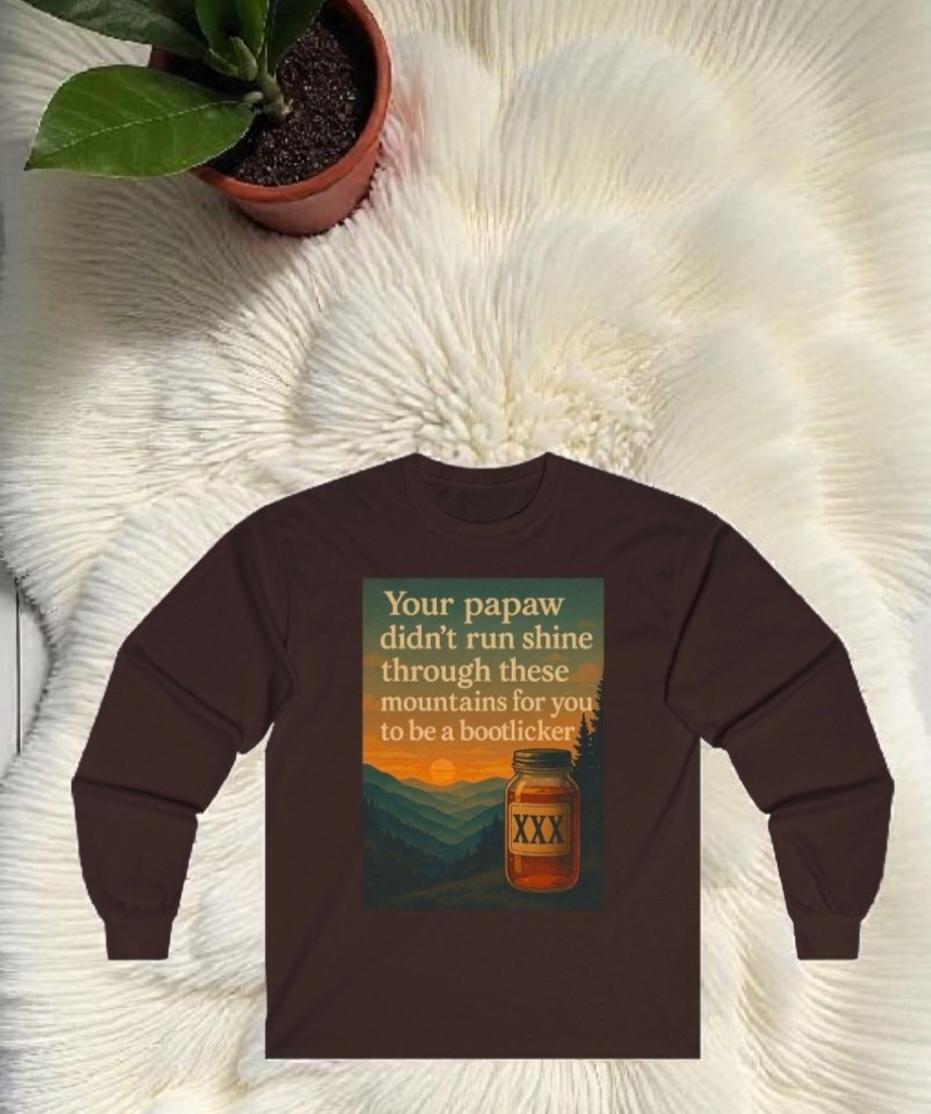 Vintage Bootlegger Longsleeve T-Shirt – Appalachian Moonshine Tee, Retro Country Shirt, Rustic Mountain Long Sleeve