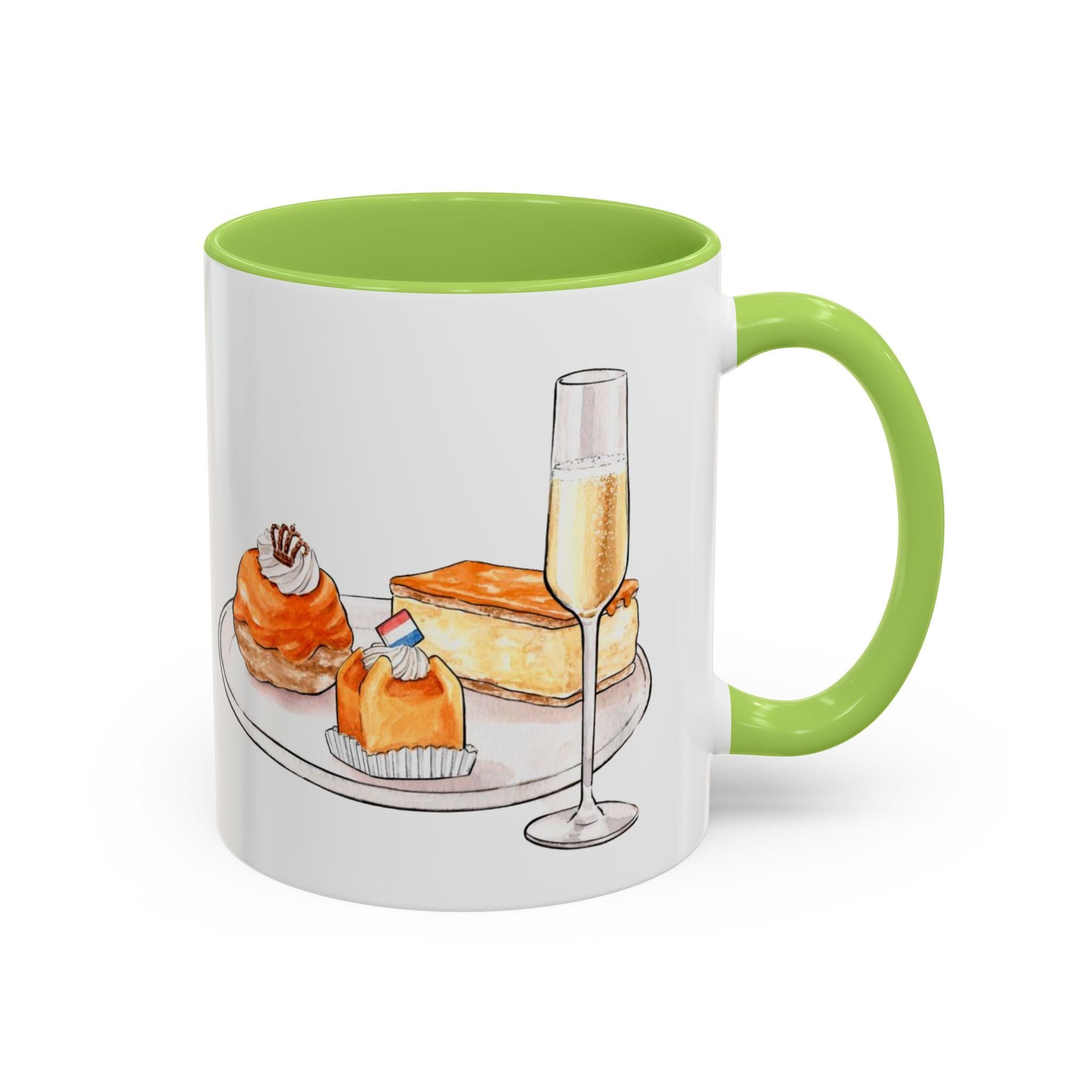 Kings Day Mug | Koningsdag | Champagne and Pastries Coffee Cup | Dutch Koningsdag Orange Aesthetic Mug | Netherlands Brunch Gift