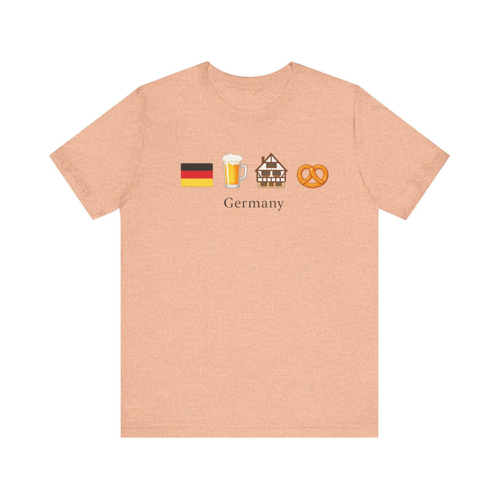 Germany Travel Shirt | German Flag Beer Pretzel Graphic Tee | Oktoberfest Shirt | Germany Vacation Shirt | German Culture T-Shirt | Europe