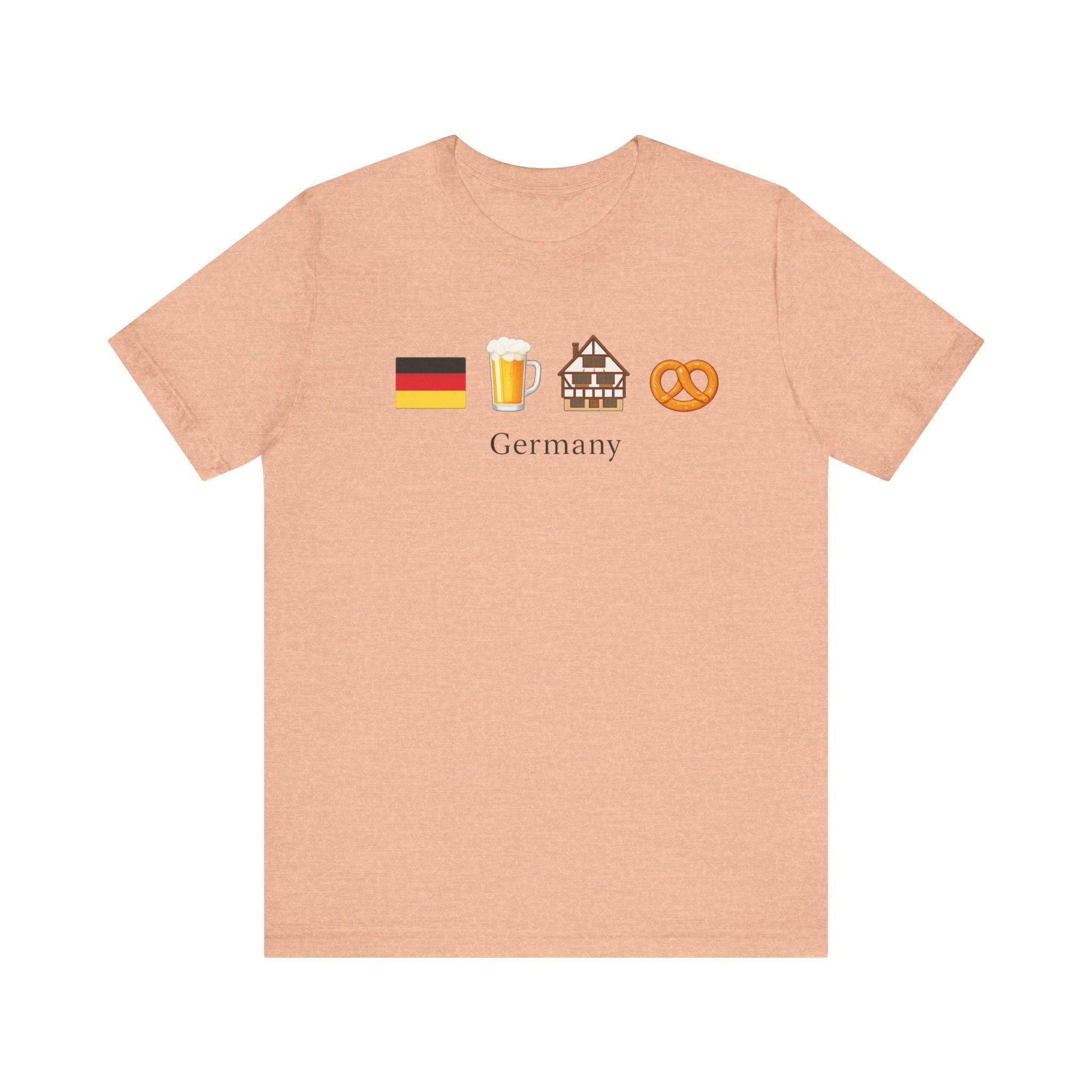 Germany Travel Shirt | German Flag Beer Pretzel Graphic Tee | Oktoberfest Shirt | Germany Vacation Shirt | German Culture T-Shirt | Europe