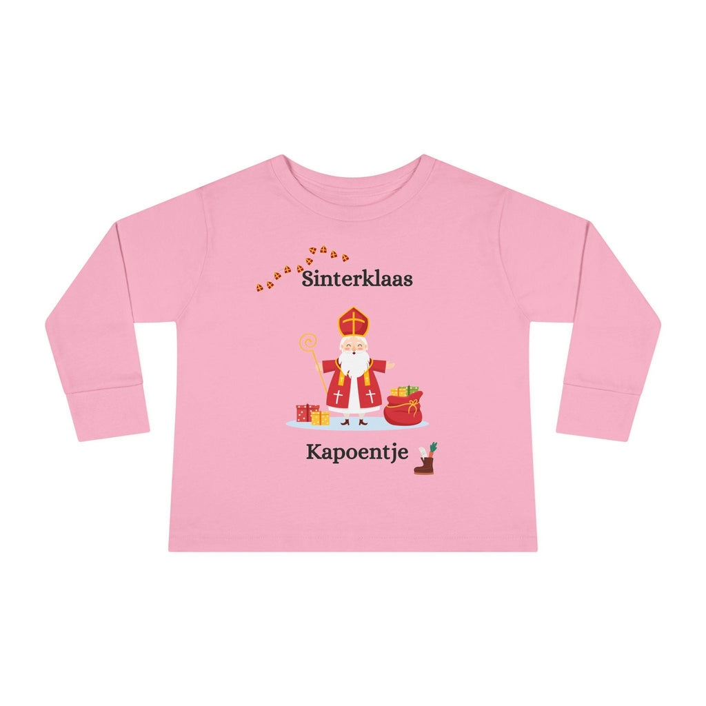 Toddler Sinterklaas Long Sleeve Shirt – Cute Dutch Holiday Tee for Kids, Festive Sinterklaas Outfit, Kids December 5th Shirt