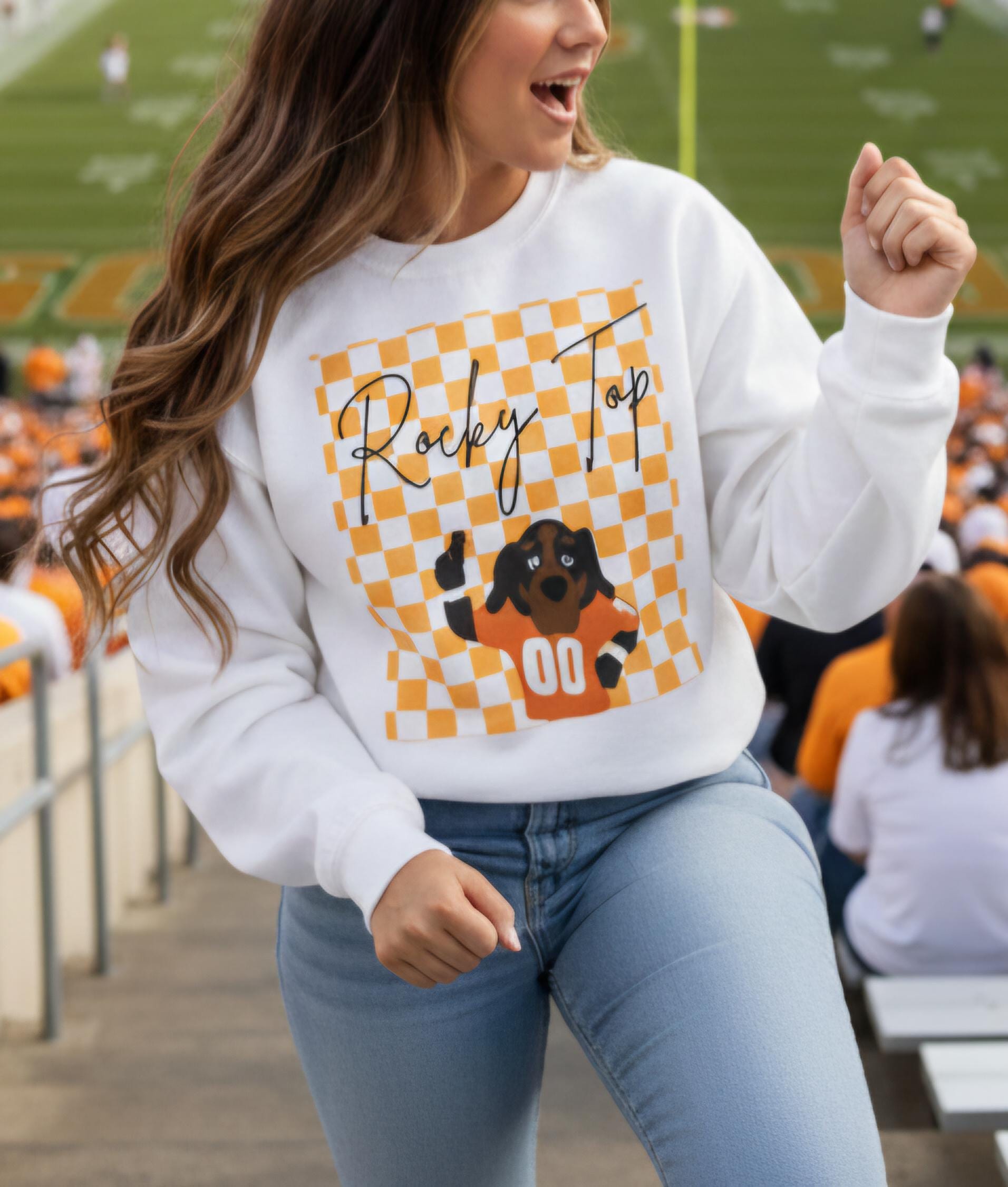 Rocky Top Crewneck Sweatshirt • Tennessee Fall Shirt • Cozy Unisex Vols Spirit Pullover • Dog Lover Gift • Game Day Apparel