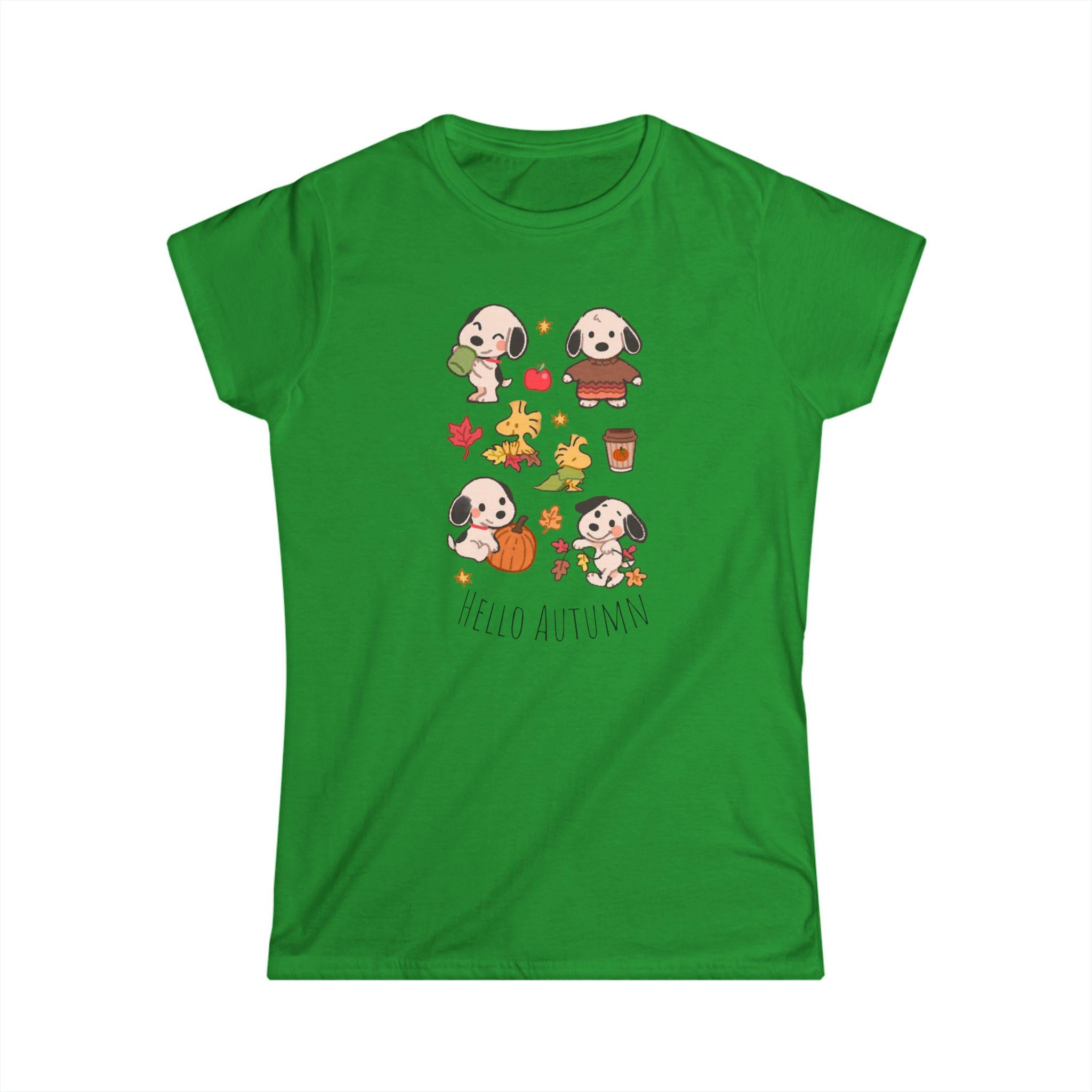 Hello Autumn Shirt, Fall Women’s Tee, Cute Pumpkin Fall Shirt, Cozy Autumn Vibes, Gezellig Shirt, Seasonal Graphic Tee, Gift for Her