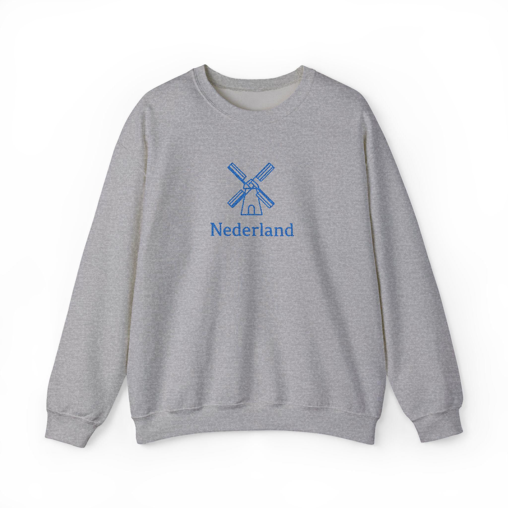 Embroidered Nederland Sweatshirt | Dutch Pride Crewneck | Holland Embroidery Jumper | Netherlands Heritage Gift | Dutch Flag Sweater