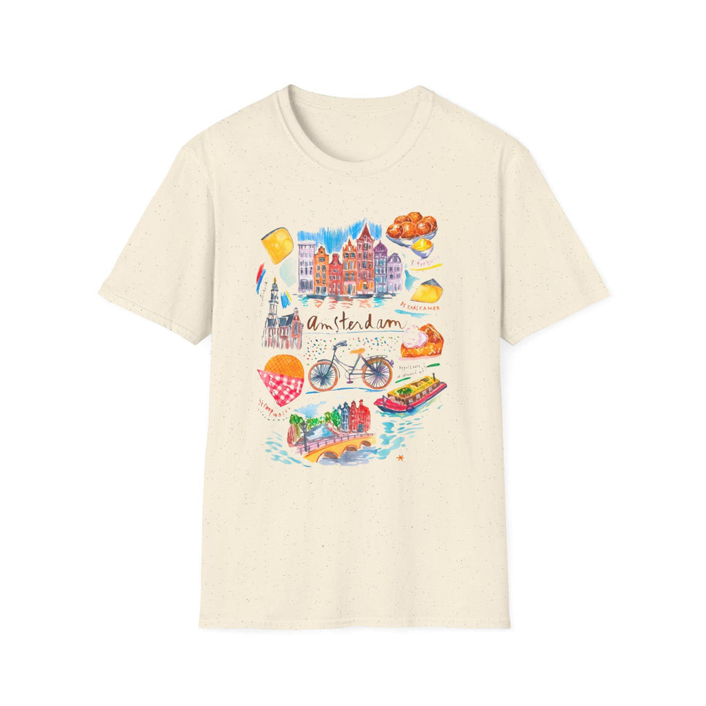 Netherlands Travel Shirt | Amsterdam Aesthetic Tee | Dutch Culture Graphic T-Shirt | Europe Vacation Souvenir | Cute Holland Art Shirt