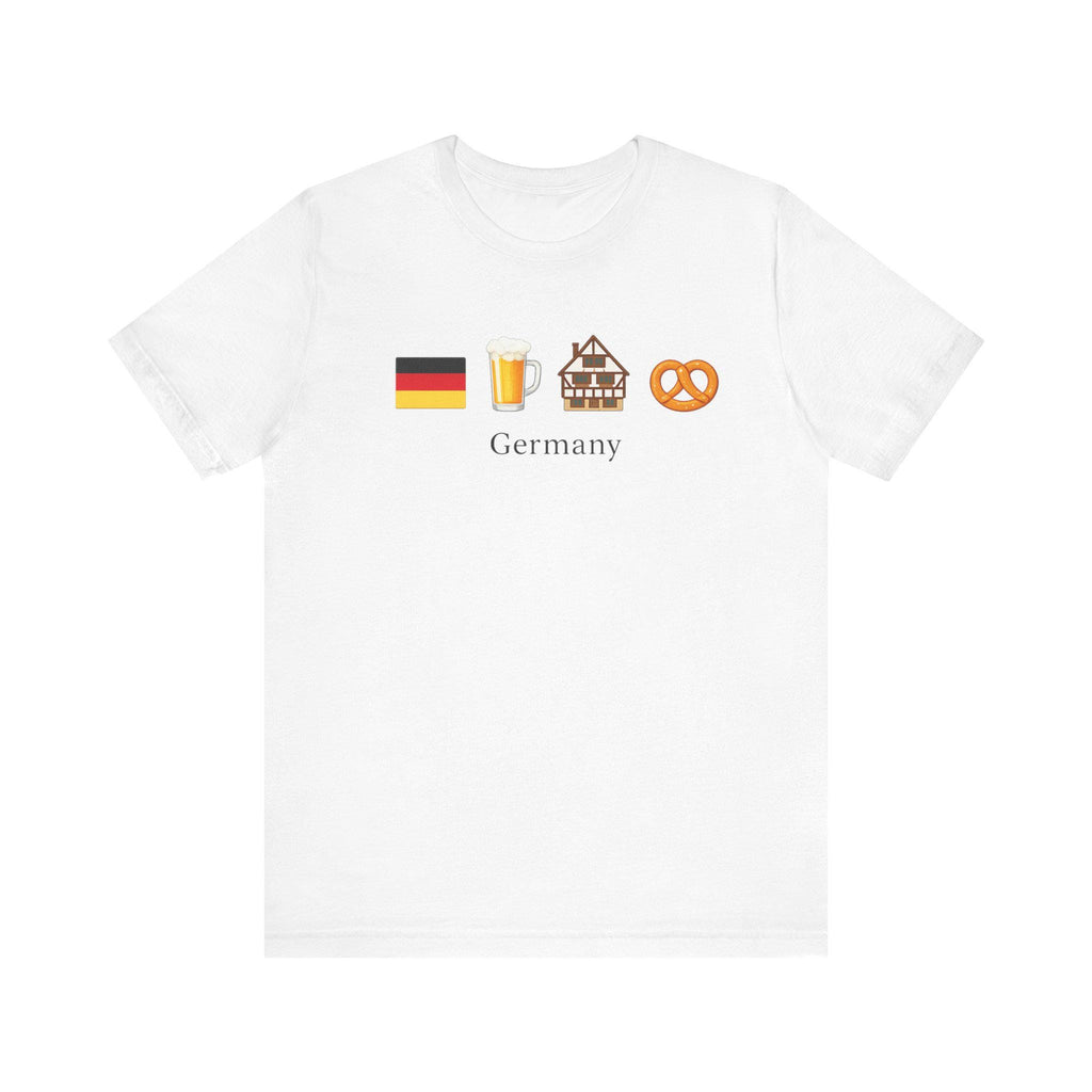 Germany Travel Shirt | German Flag Beer Pretzel Graphic Tee | Oktoberfest Shirt | Germany Vacation Shirt | German Culture T-Shirt | Europe
