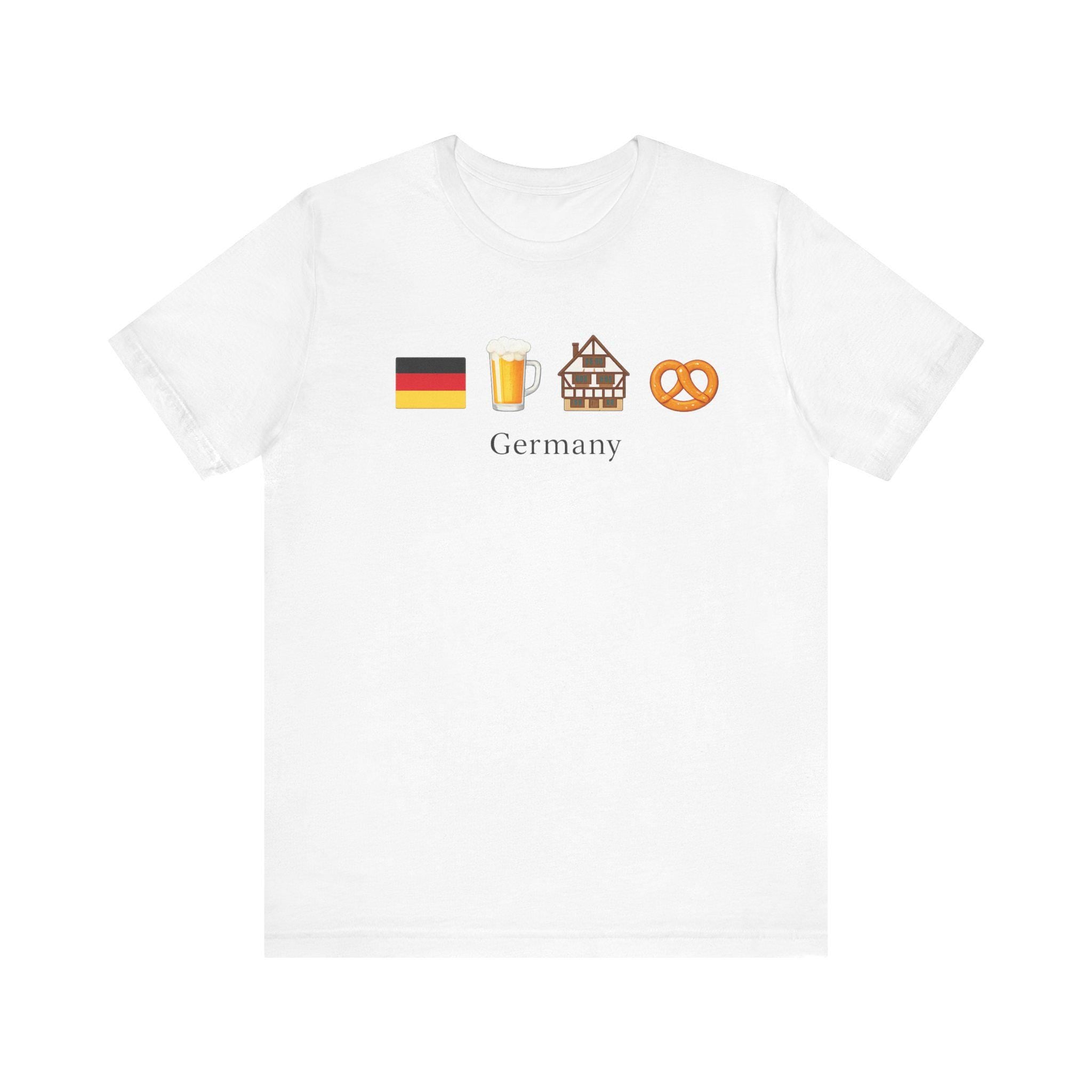 Germany Travel Shirt | German Flag Beer Pretzel Graphic Tee | Oktoberfest Shirt | Germany Vacation Shirt | German Culture T-Shirt | Europe