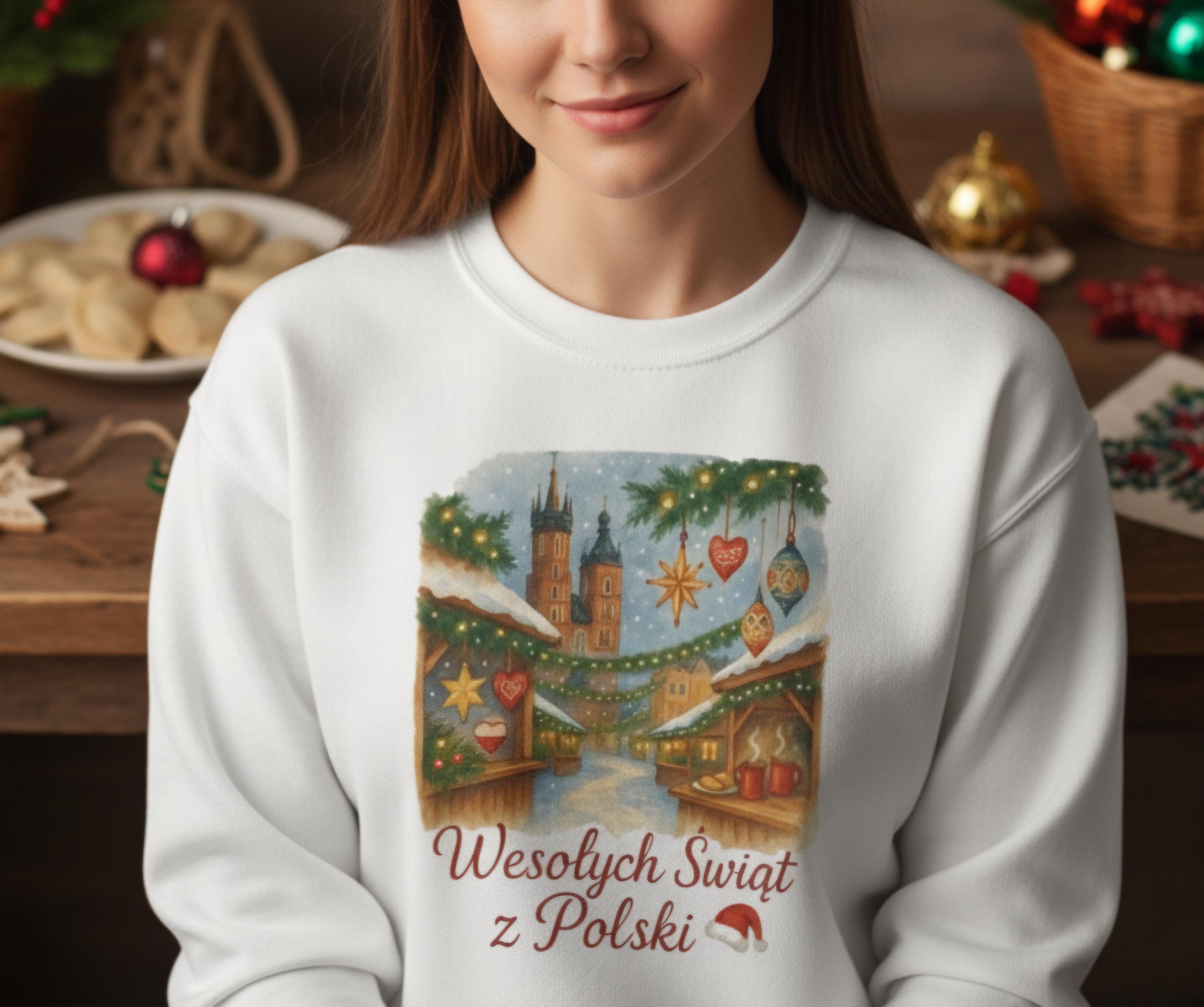 Polish Christmas Sweatshirt • Wigilia Holiday Jumper • Polish Heritage Crewneck • Traditional Polish Gift