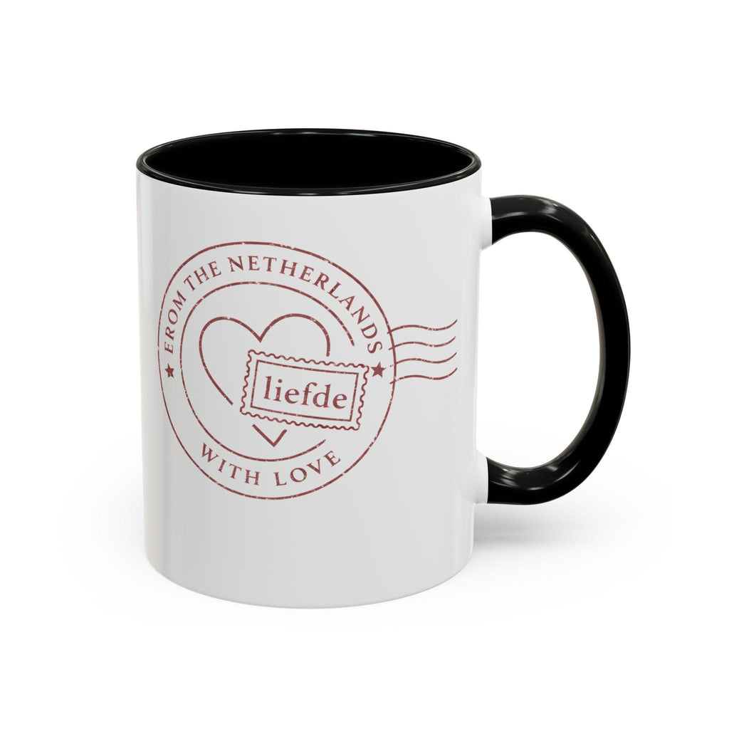 From the Netherlands With Love Mug | Dutch Valentine Coffee Mug | Minimal European Love Gift | Liefde Ceramic Mug