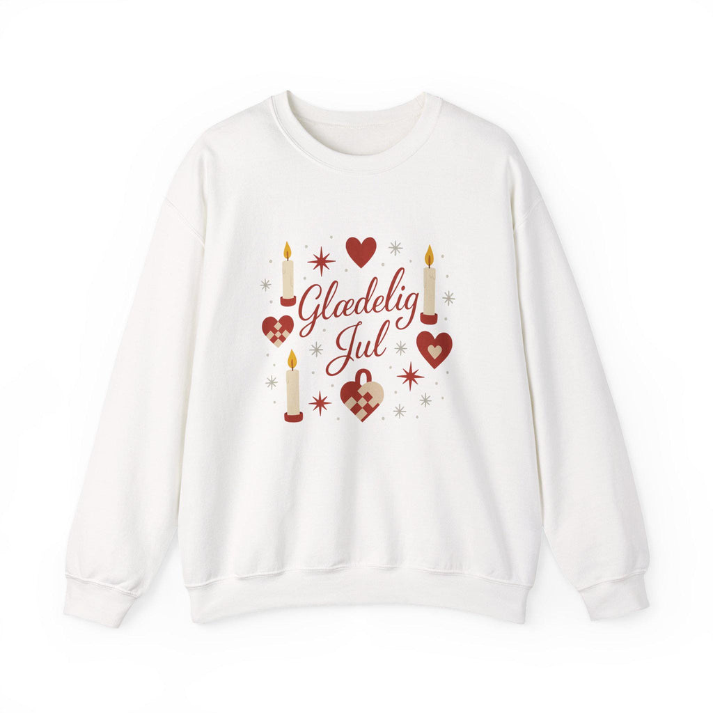 Gledelig Jul Crewneck Sweatshirt, Cozy Winter Holiday Apparel