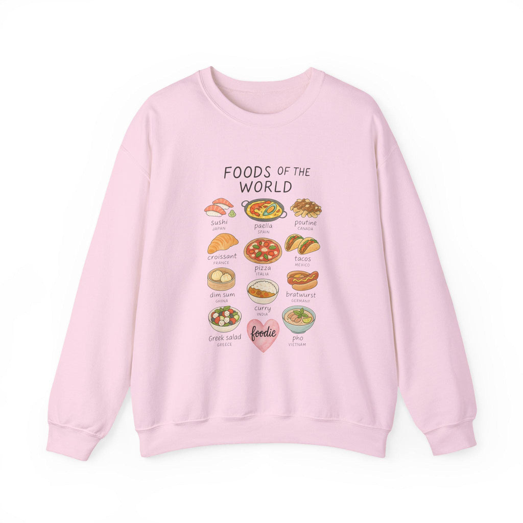 Foodie Sweatshirt | World Cuisine Pullover | Chef Gift | Culinary Aesthetic Sweatshirt for Food Lovers